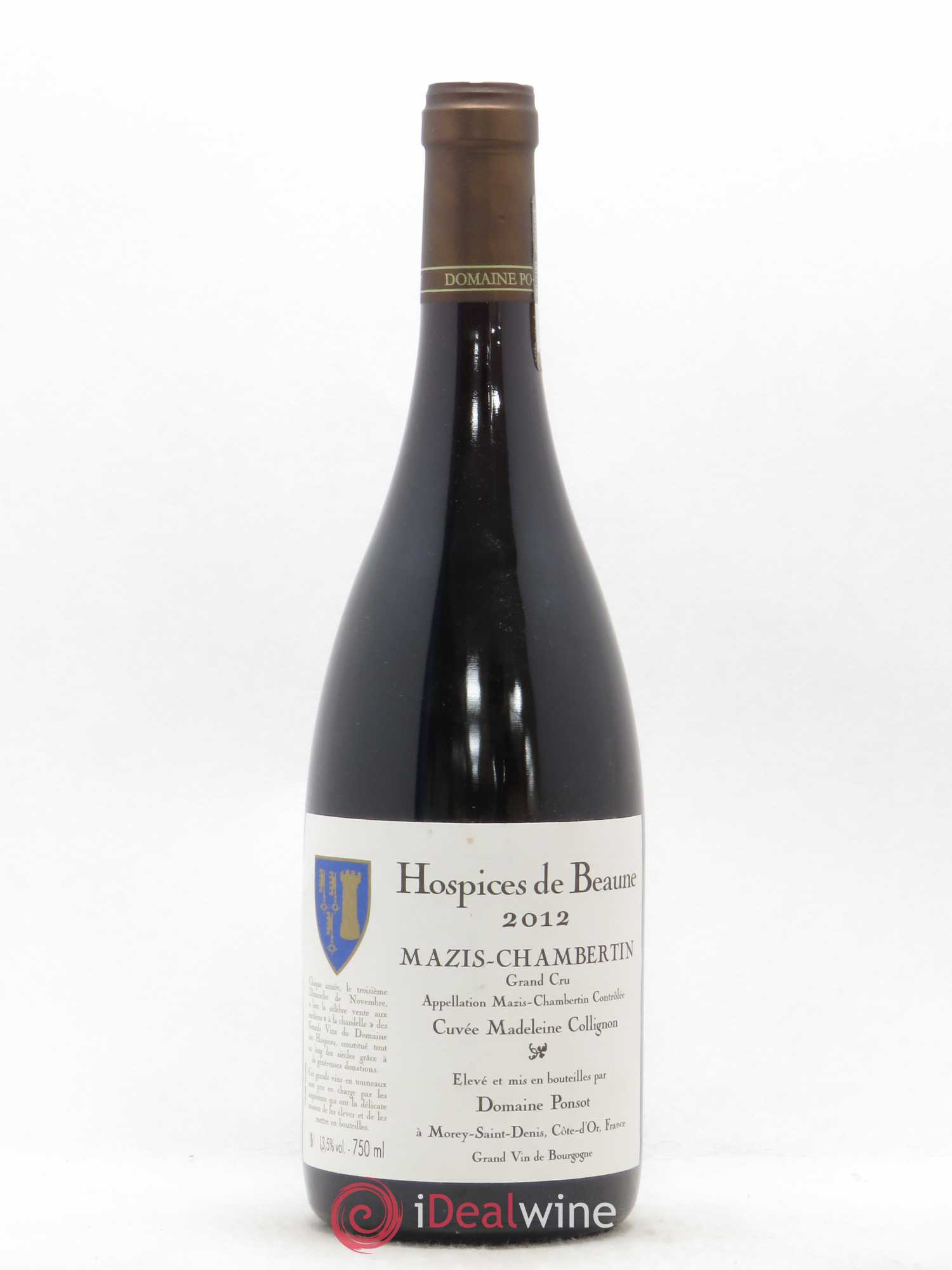 Mazis-Chambertin Grand Cru Hospices de Beaune Cuvée Madeleine Collignon Domaine Ponsot 2012 - Posten von 1 Flasche - 0