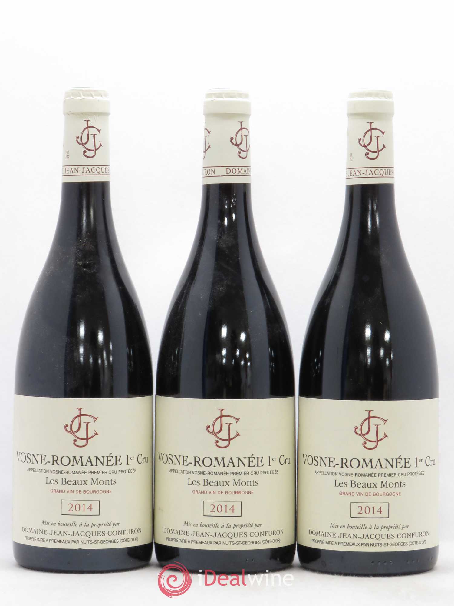 Vosne-Romanée 1er Cru Les Beaux Monts Jean-Jacques Confuron 2014 - Lot de 3 bouteilles - 0