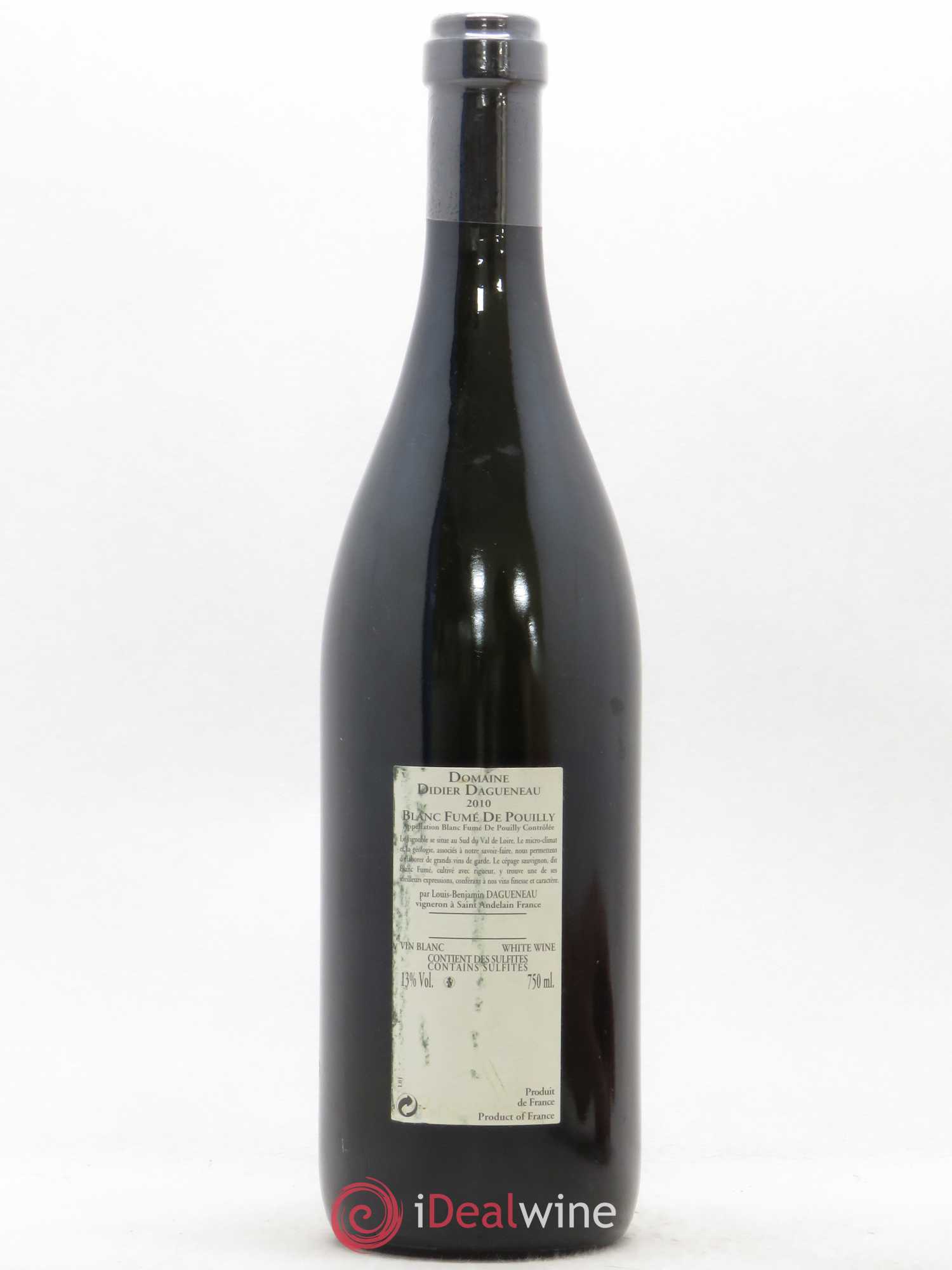 Vin de France (anciennement Pouilly-Fumé) Buisson Renard Dagueneau (Domaine Didier - Louis-Benjamin) 2010 - Lot de 1 bouteille - 1