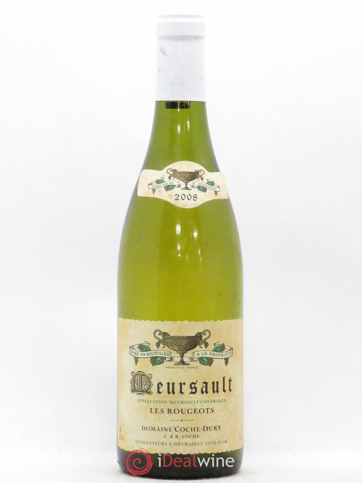 Meursault Les Rougeots Coche Dury (Domaine) 2008 - Lot de 1 bouteille - 0