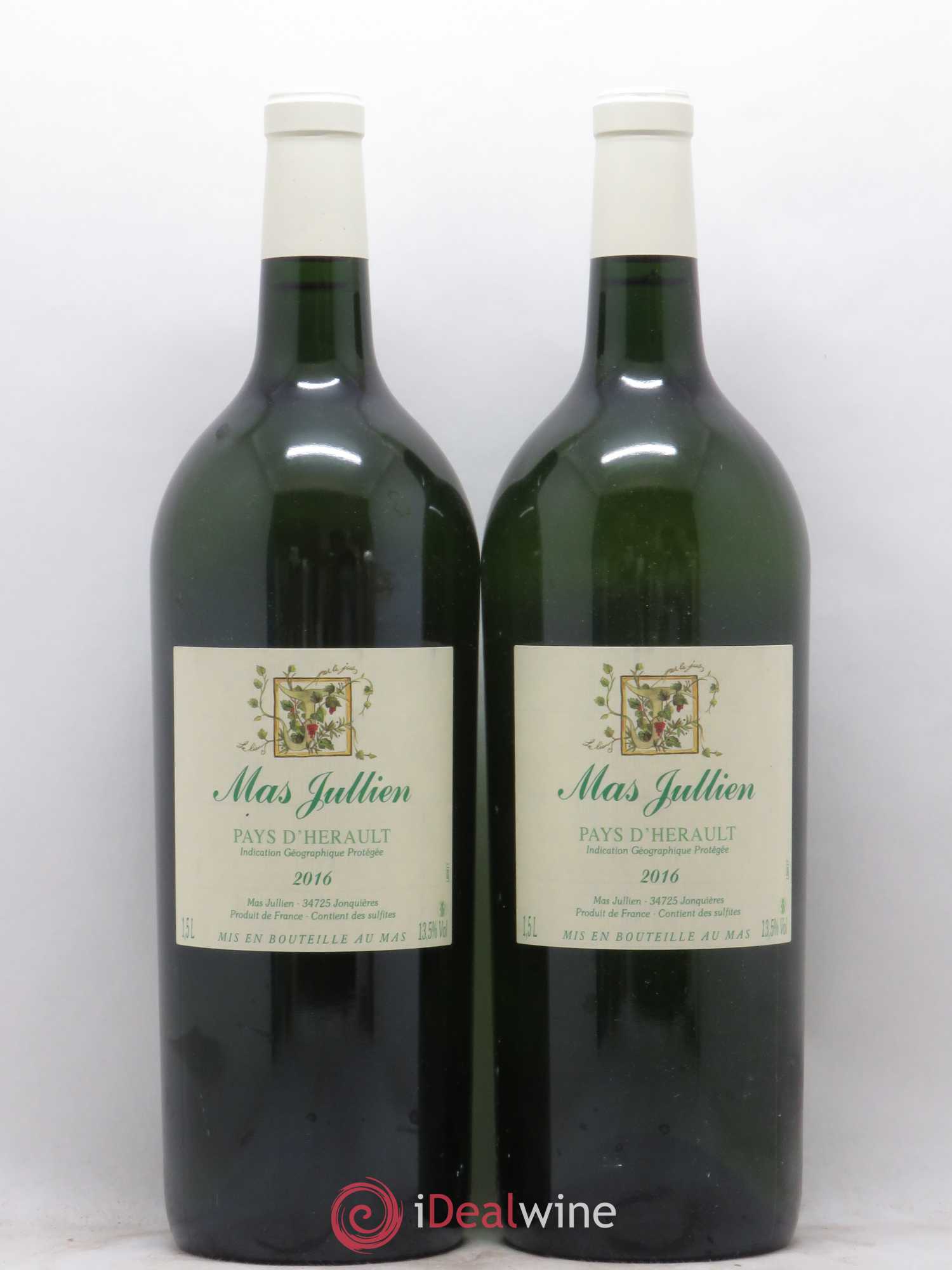 Pays d'Hérault Mas Jullien Olivier Jullien 2016 - Lot de 2 magnums - 0