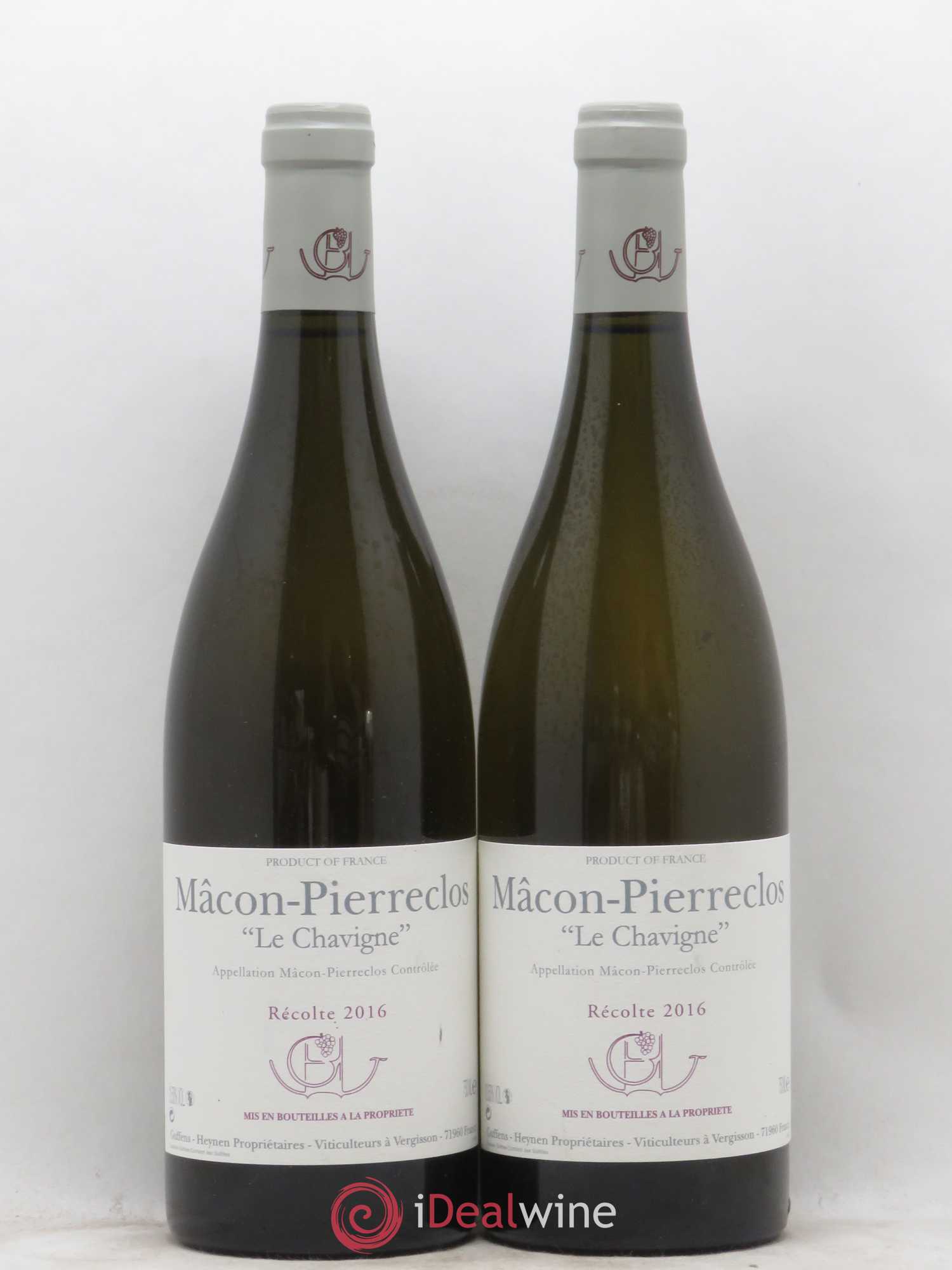 Mâcon-Pierreclos Le Chavigne Guffens-Heynen 2016 - Lot de 2 bouteilles - 0