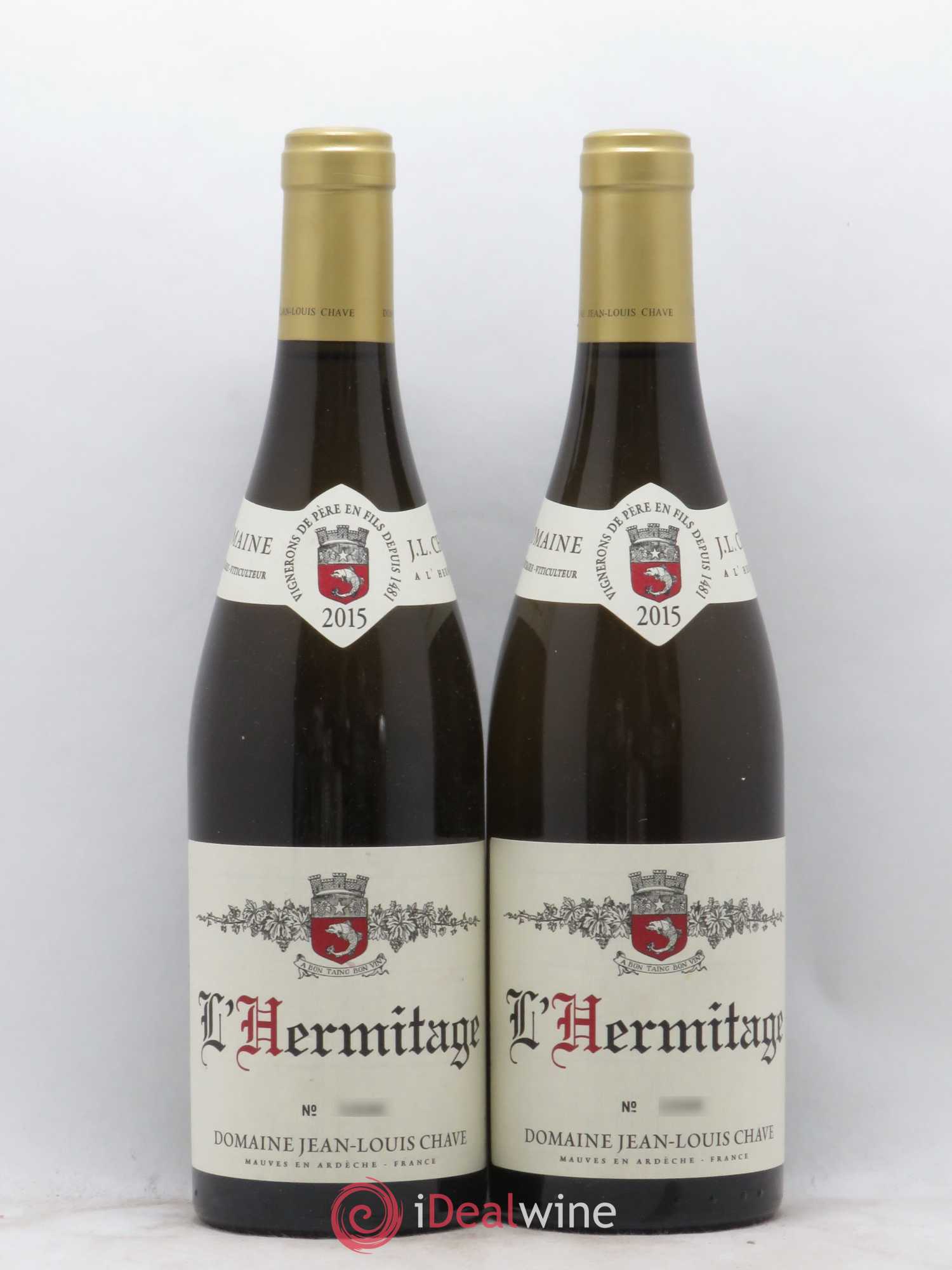Hermitage Jean-Louis Chave 2015 - Lot de 2 bouteilles - 0