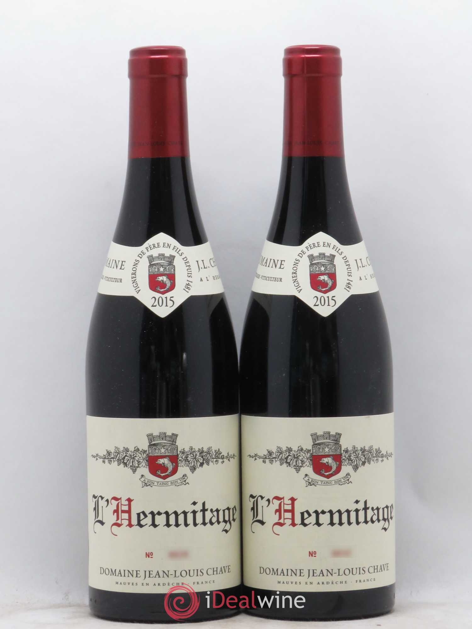 Hermitage Jean-Louis Chave 2015 - Lot de 2 bouteilles - 0