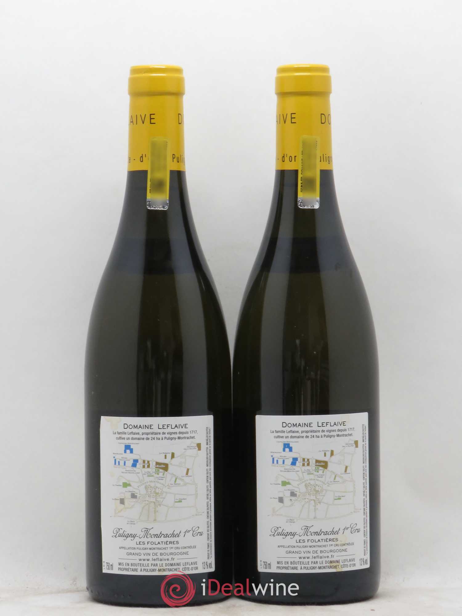 Puligny-Montrachet 1er Cru Les Folatières Leflaive (Domaine) 2016 - Lot de 2 bouteilles - 1