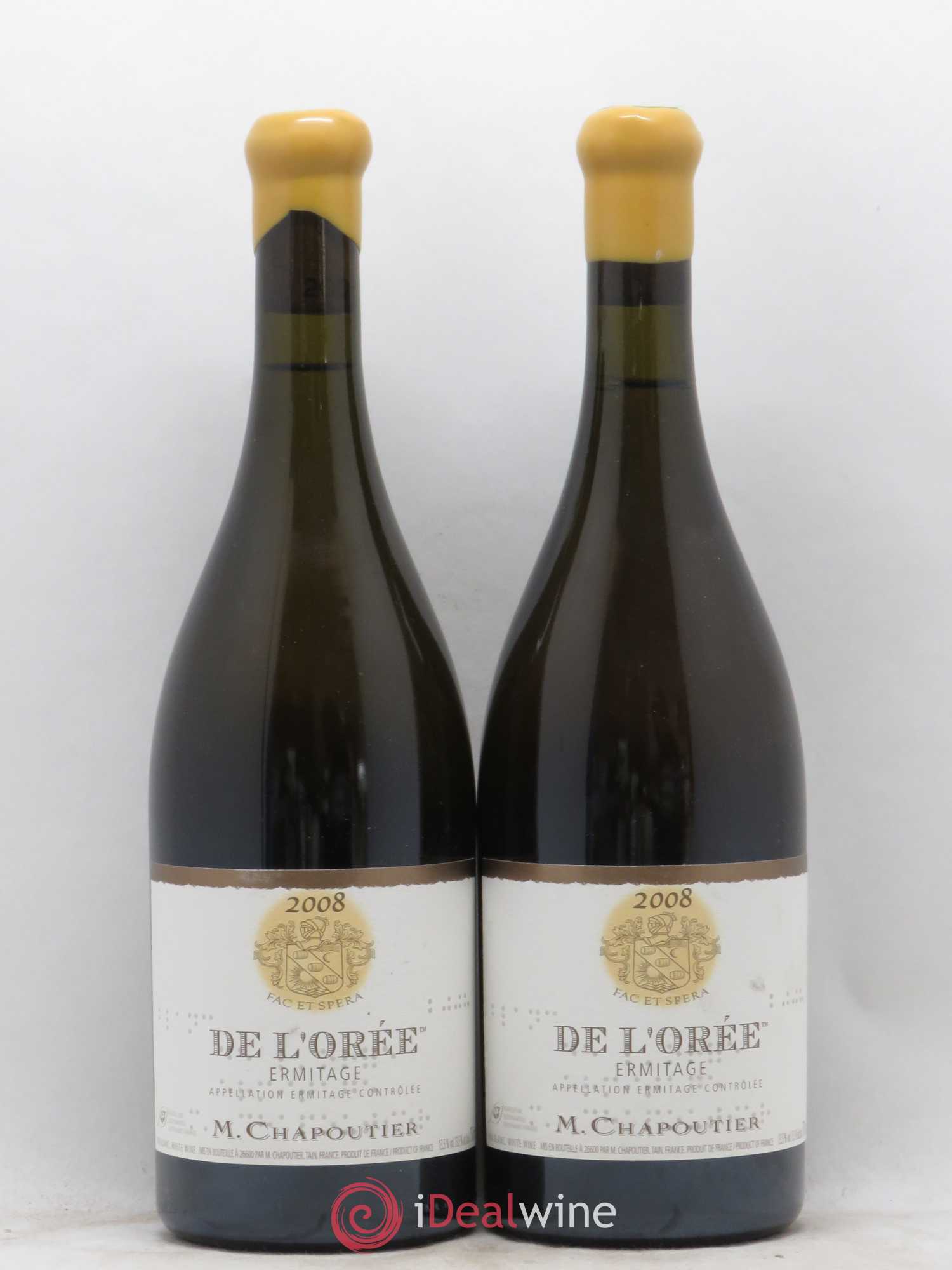 Hermitage Ermitage de l'Orée Chapoutier 2008 - Lot de 2 bouteilles - 0