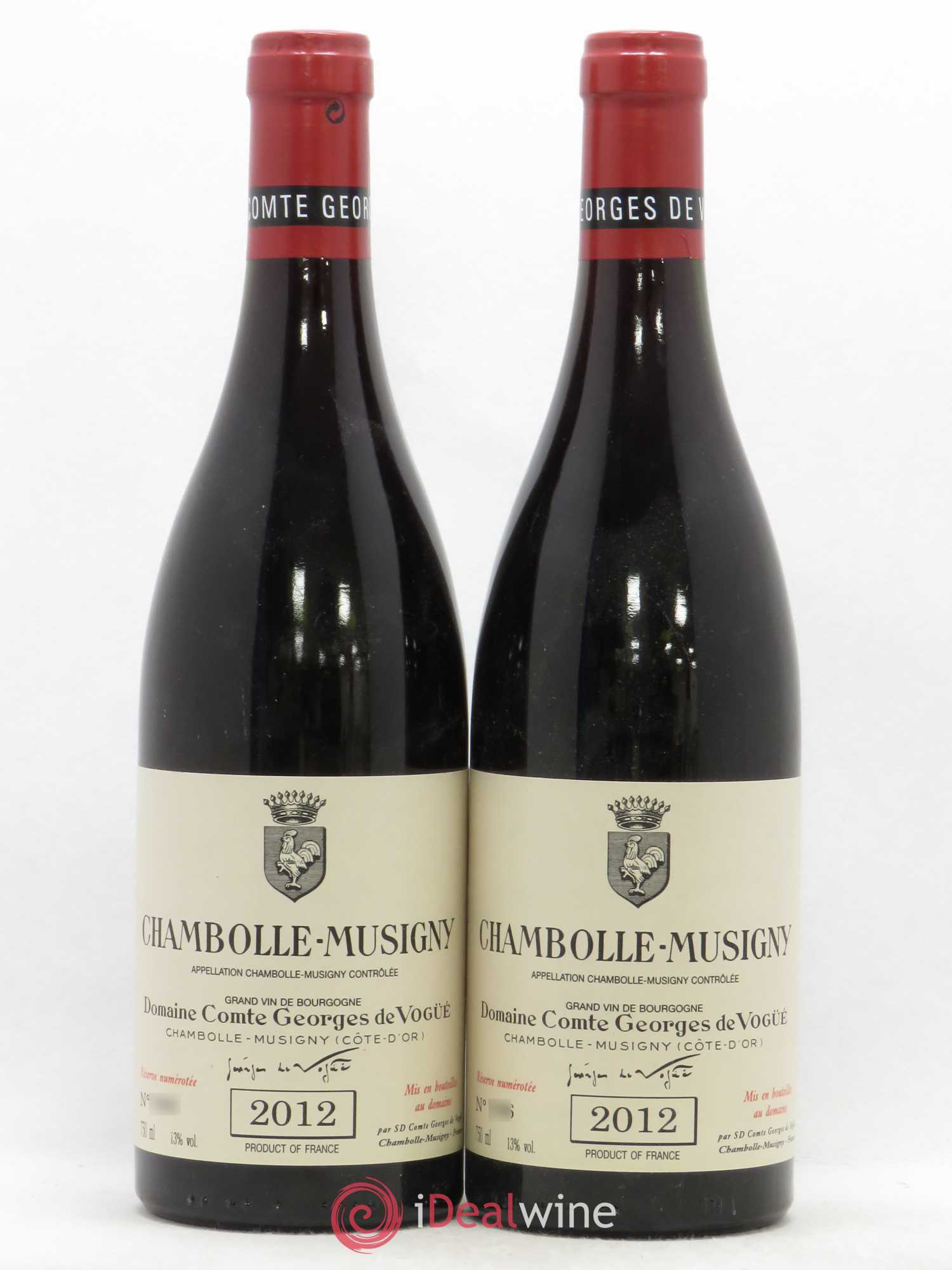 Chambolle-Musigny Comte Georges de Vogüé 2012 - Lot de 2 bouteilles - 0