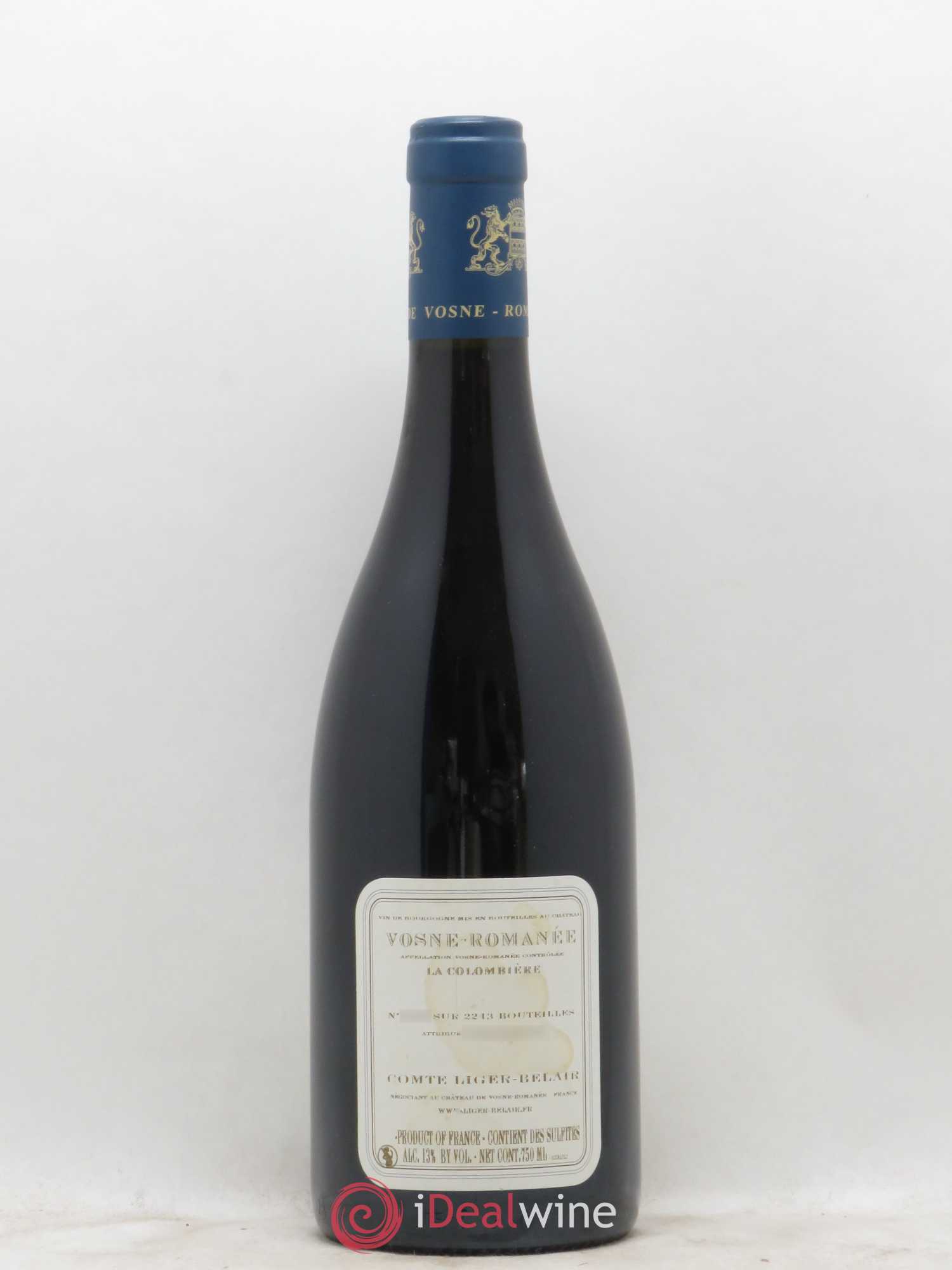 Vosne-Romanée La Colombière Comte Liger-Belair (Domaine du) 2012 - Lot de 1 bouteille - 1