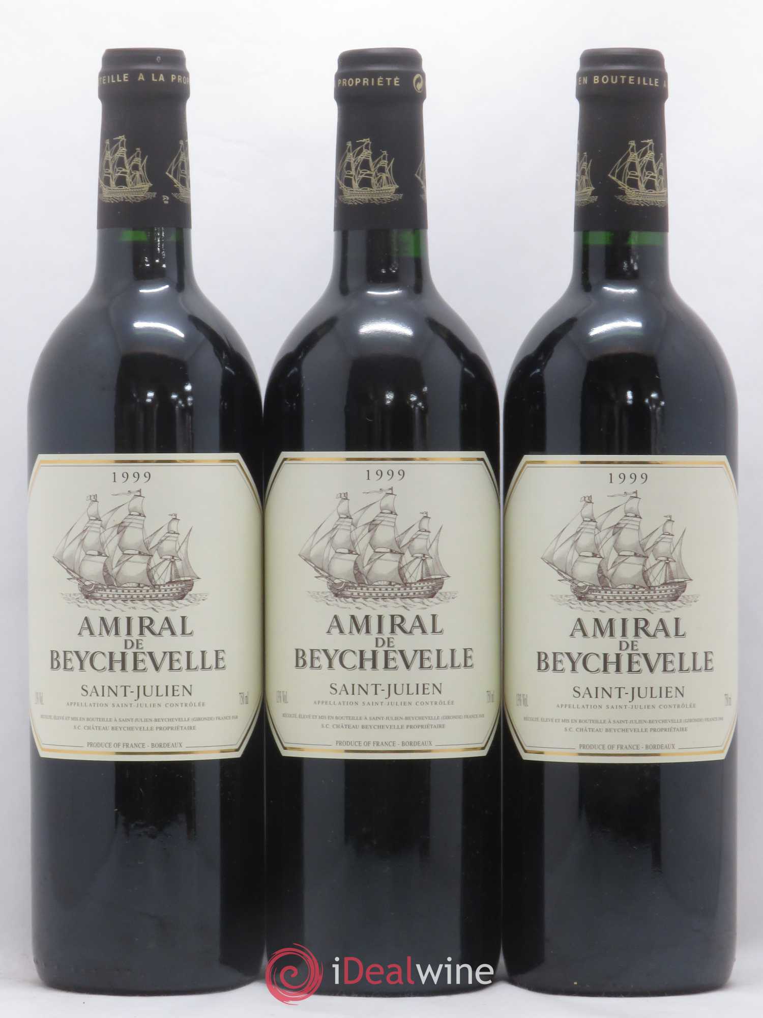 Amiral de Beychevelle Second Vin 1999 - Lot de 6 bouteilles - 1