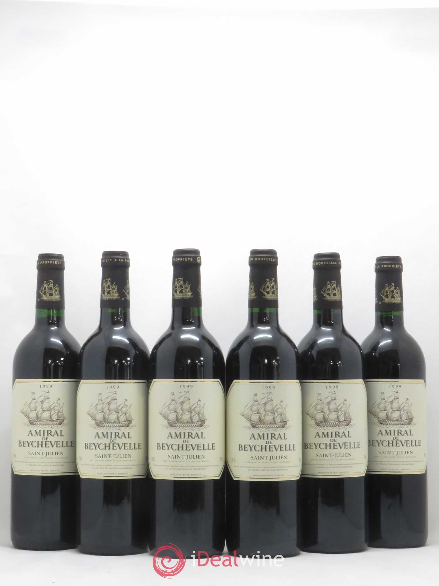 Amiral de Beychevelle Second Vin 1999 - Lot de 6 bouteilles - 0
