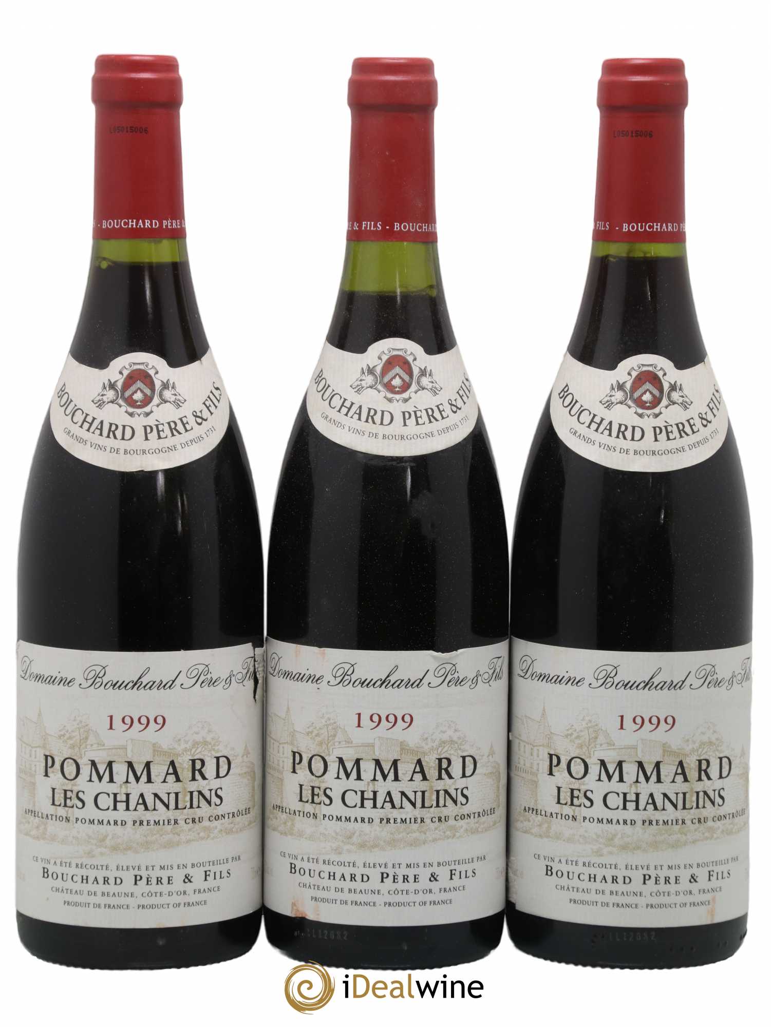 Pommard 1er Cru Les Chanlins Bouchard Père et Fils 1999 - Posten von 3 Flaschen - 0