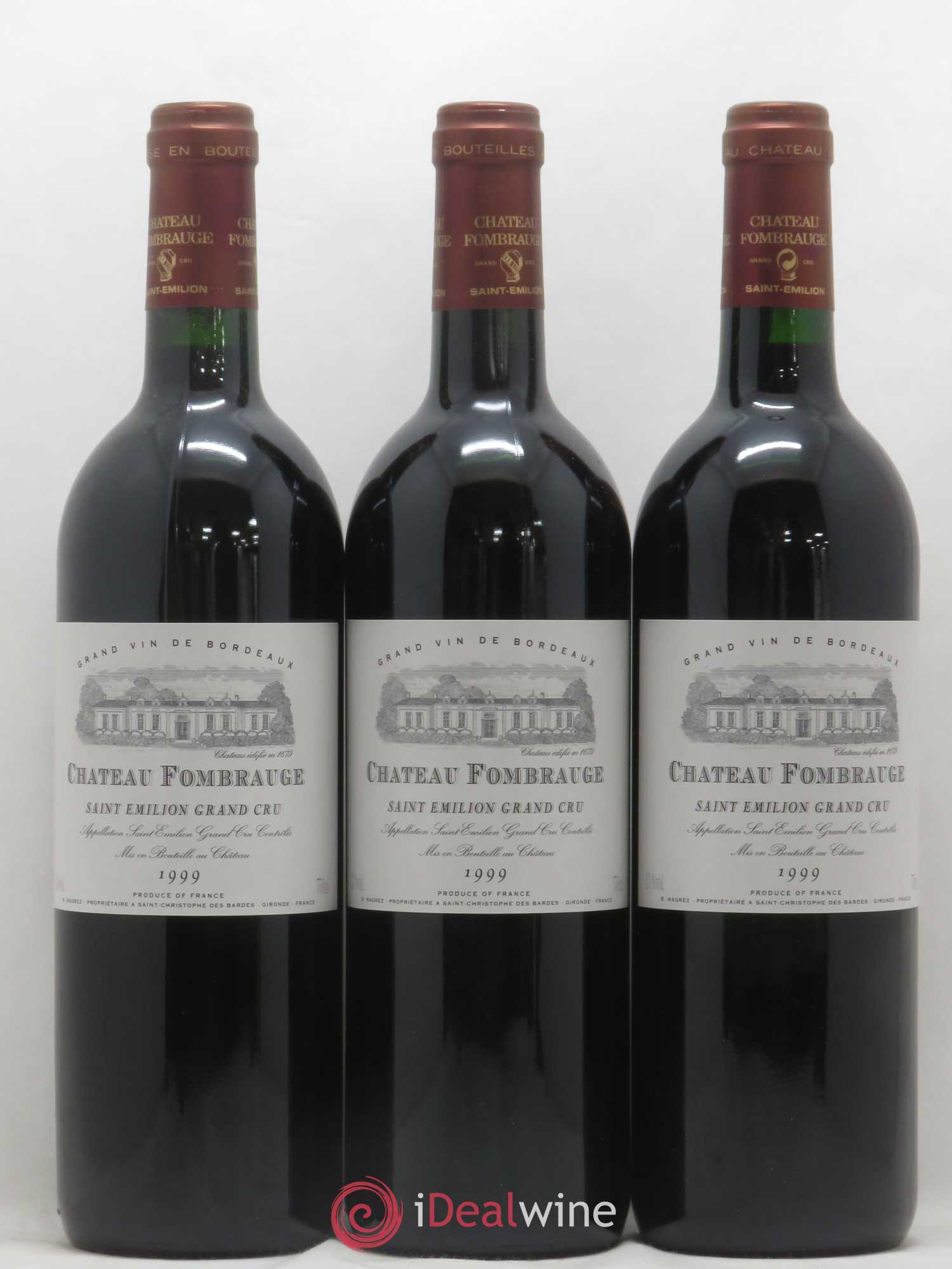 Château Fombrauge Grand Cru Classé 1999 - Lot de 6 bouteilles - 1
