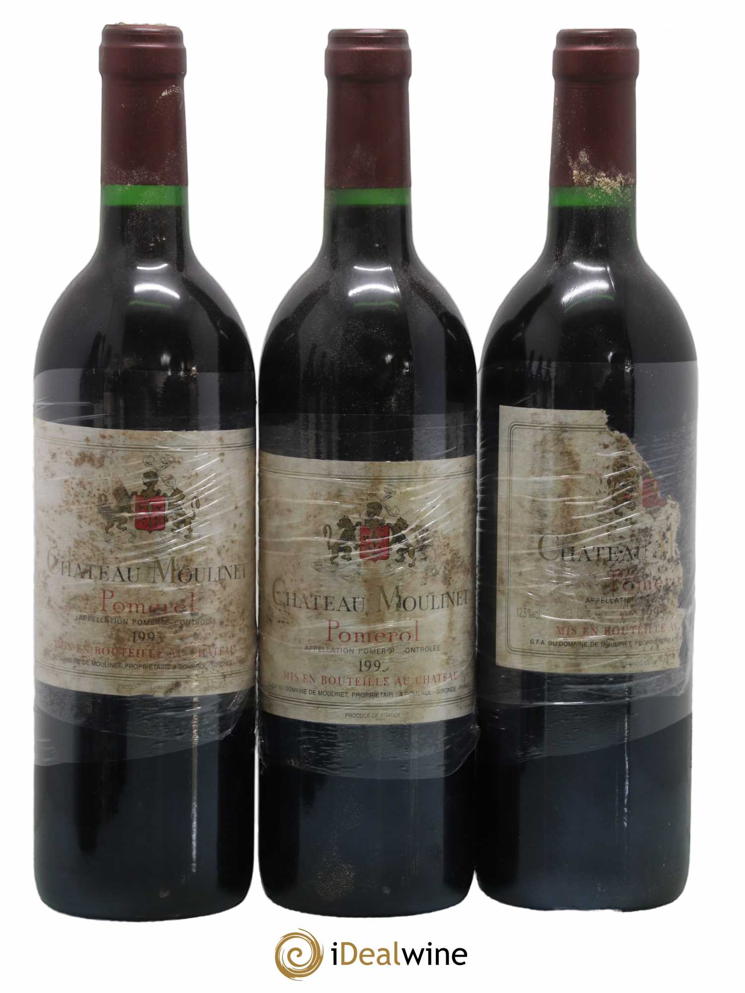 Château Moulinet (sans prix de réserve) 1993 - Lot de 6 bouteilles - 1