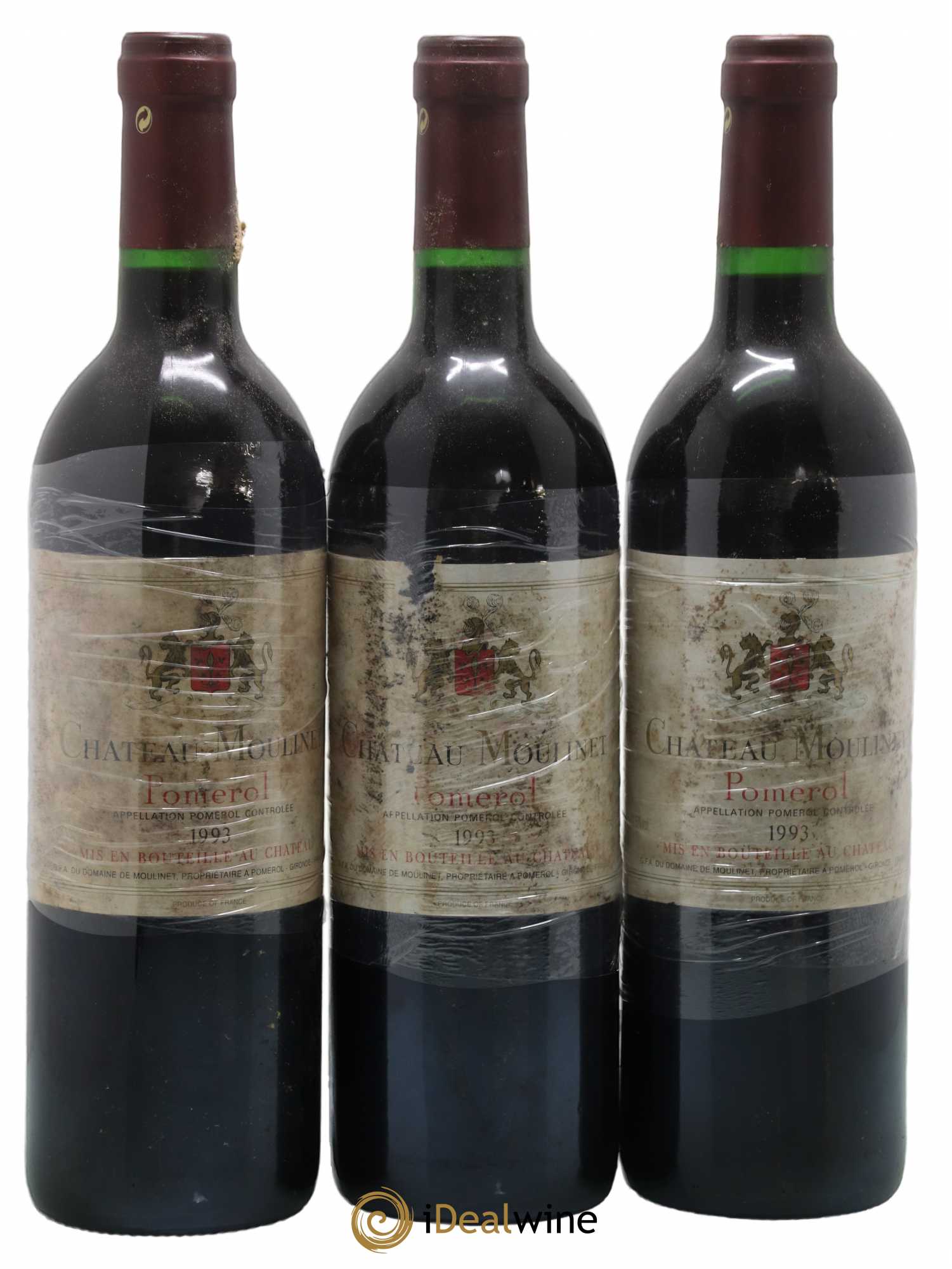 Château Moulinet (sans prix de réserve) 1993 - Lot de 3 bouteilles - 0