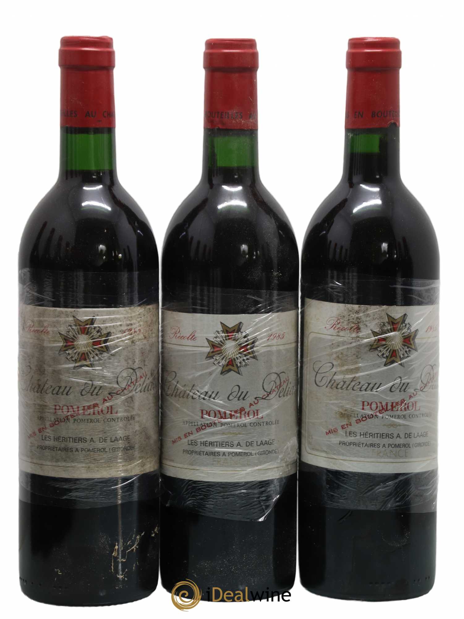 Pomerol Château du Delias (sans prix de réserve) 1985 - Lot de 12 bouteilles - 1