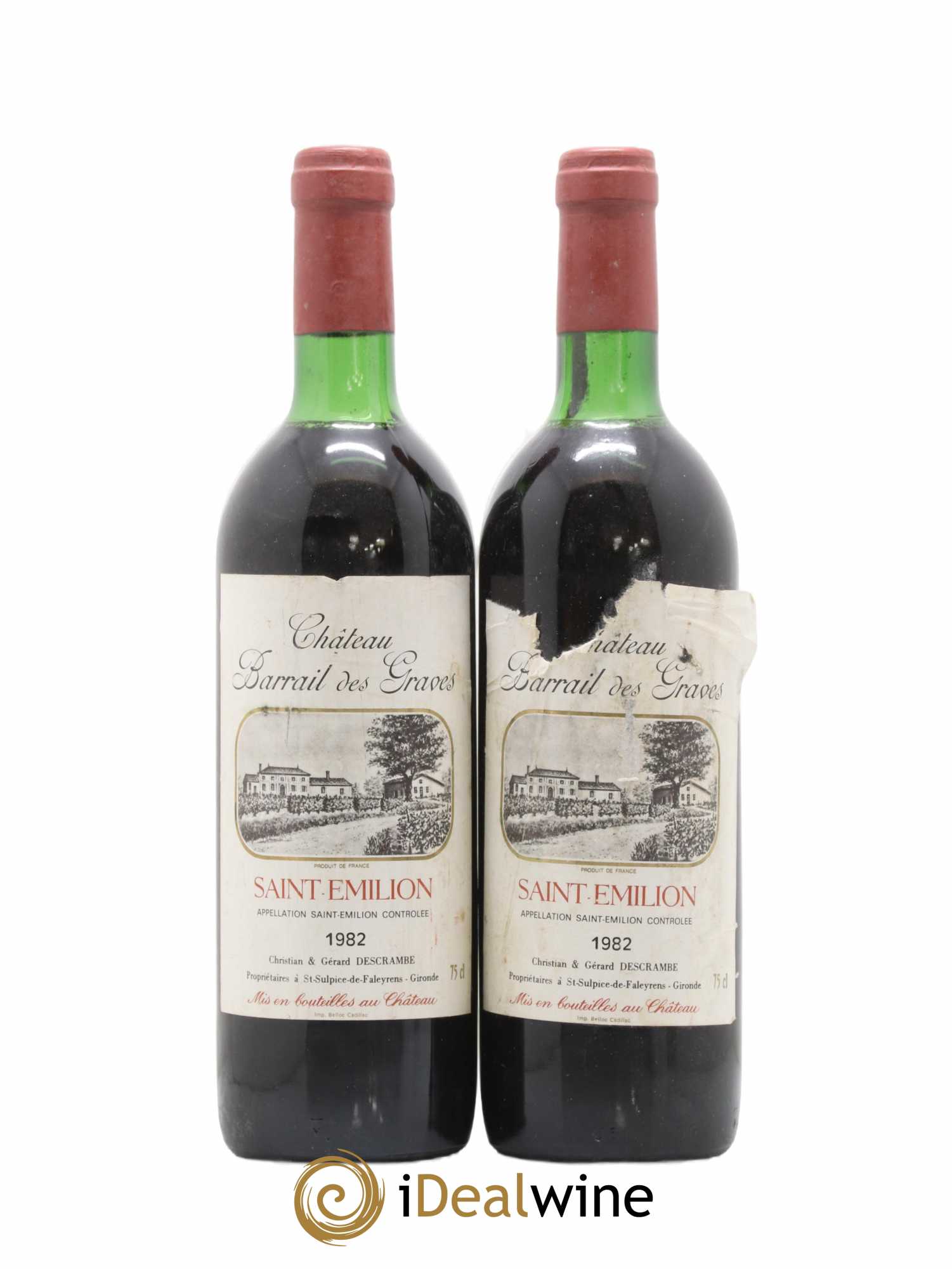 Saint-Émilion Château Barrail des Graves 1982 - Posten von 2 Flaschen - 0