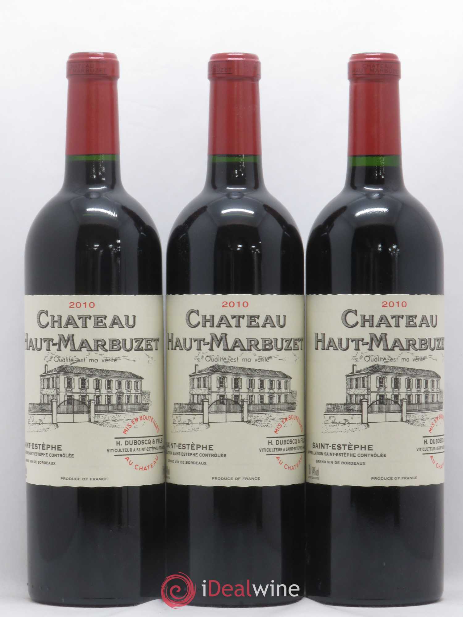 Château Haut Marbuzet 2010 - Lot de 6 bouteilles - 1
