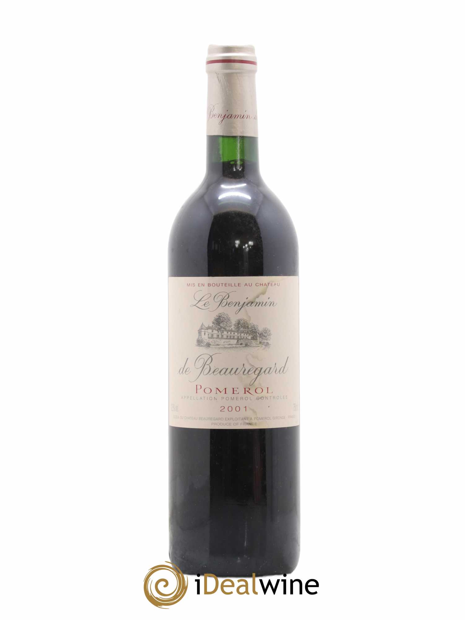 Pomerol Le Benjamin de Beauregard 2001 - Posten von 1 Flasche - 0