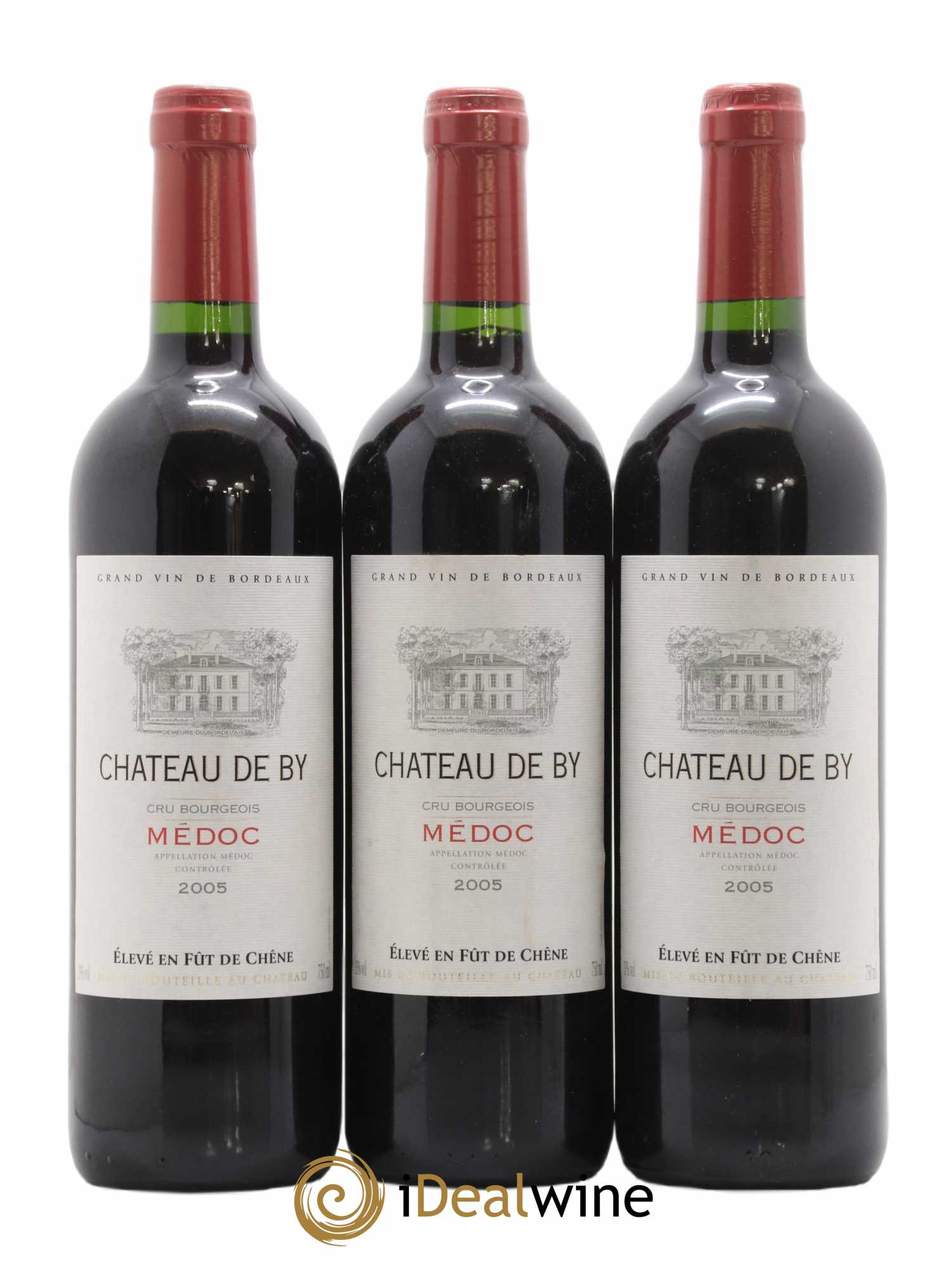 Médoc Château de By 2005 - Lot de 3 bouteilles - 0