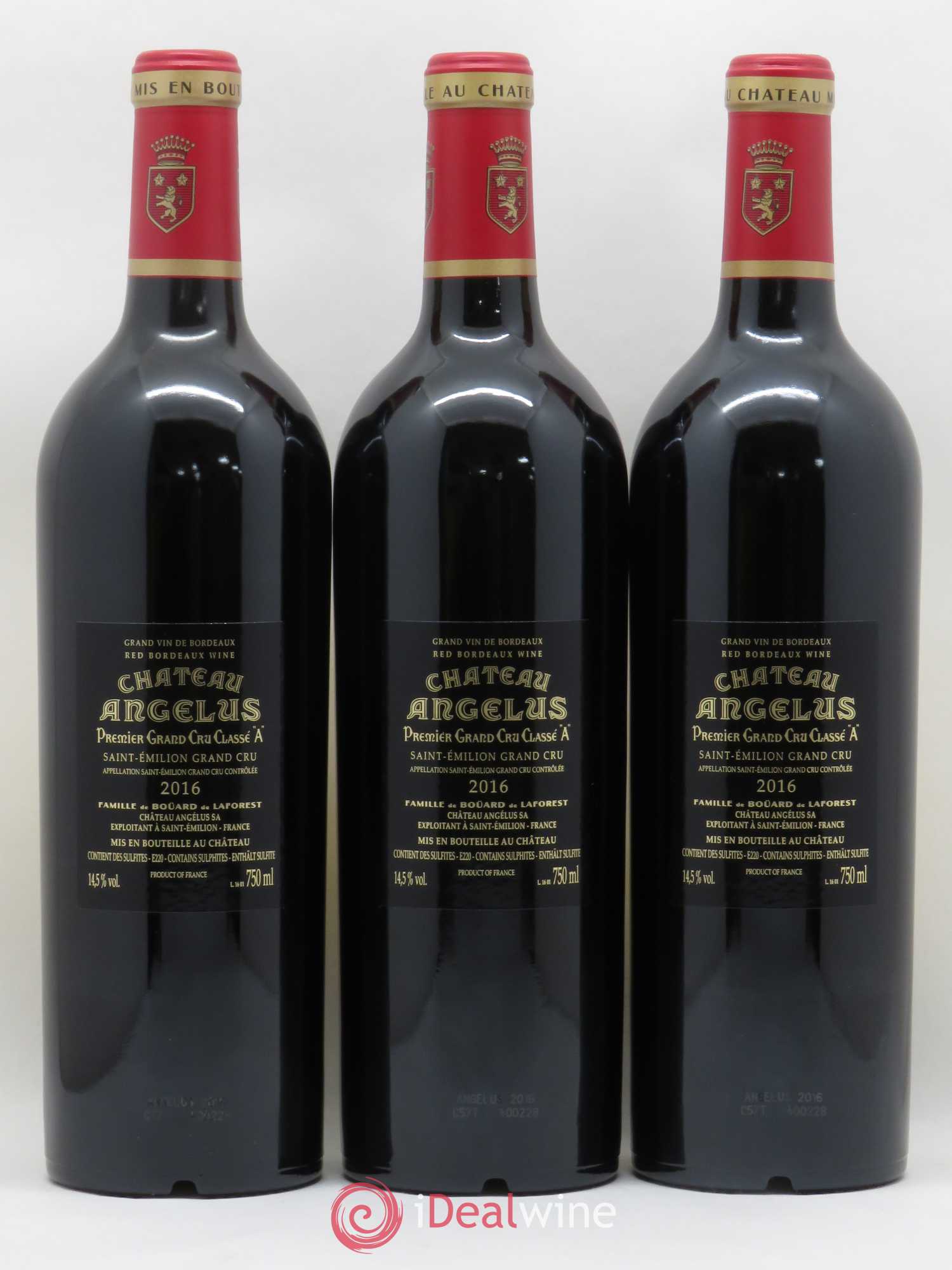 Château Angélus 1er Grand Cru Classé A 2016 - Lot de 6 bouteilles - 2