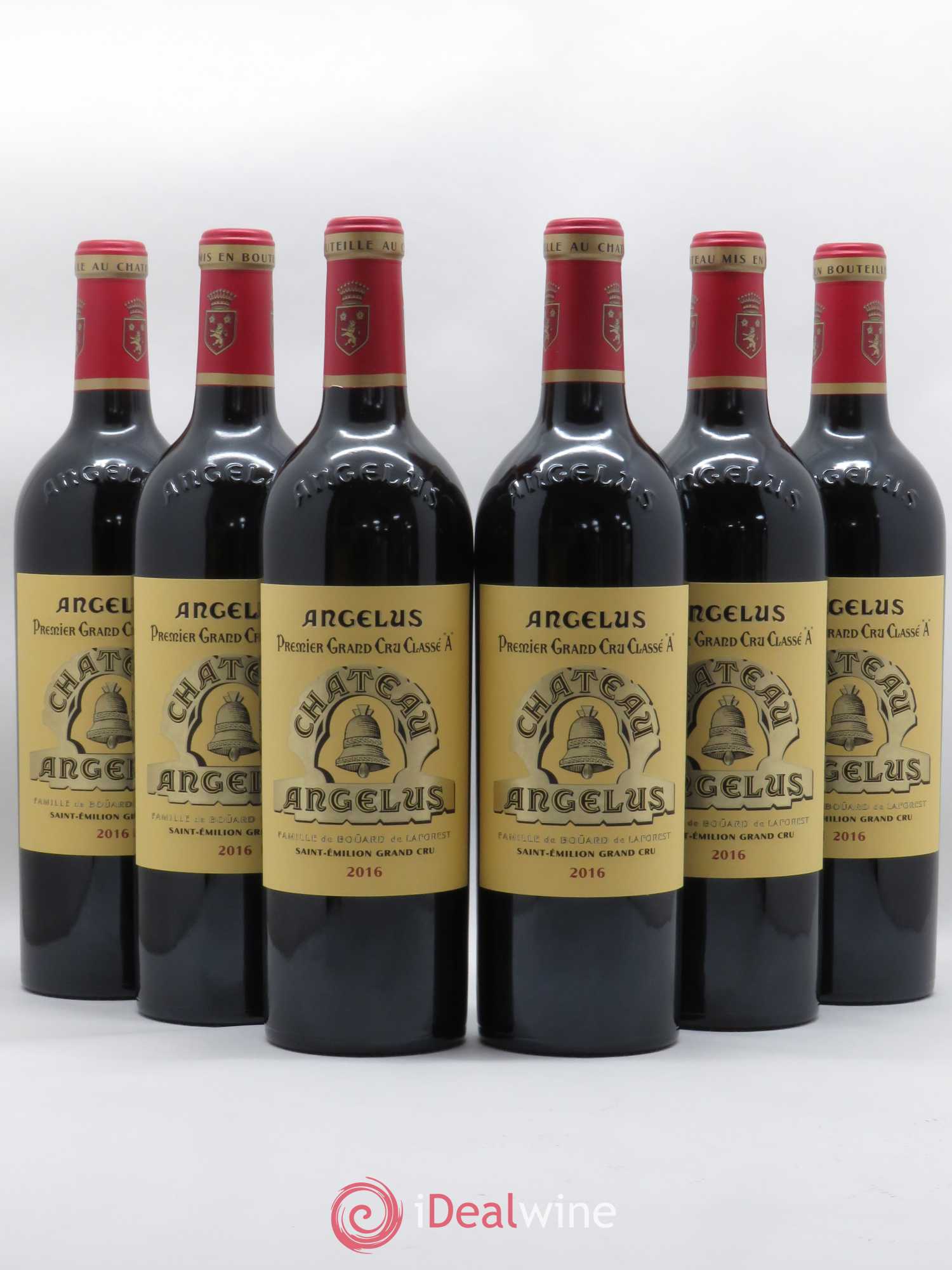 Château Angélus 1er Grand Cru Classé A 2016 - Lot de 6 bouteilles - 0