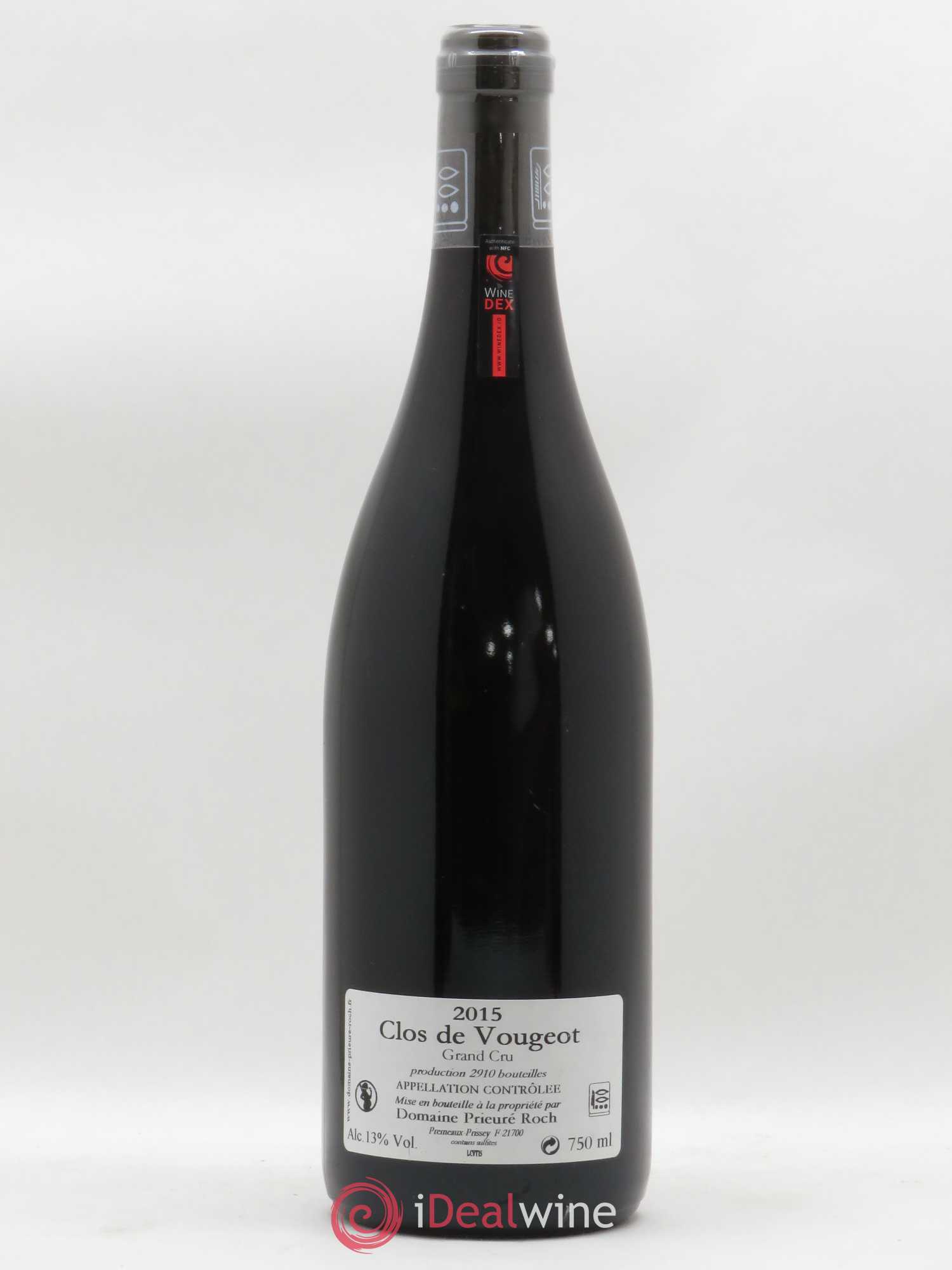 Clos de Vougeot Grand Cru Prieuré Roch 2015 - Lot de 1 bouteille - 1