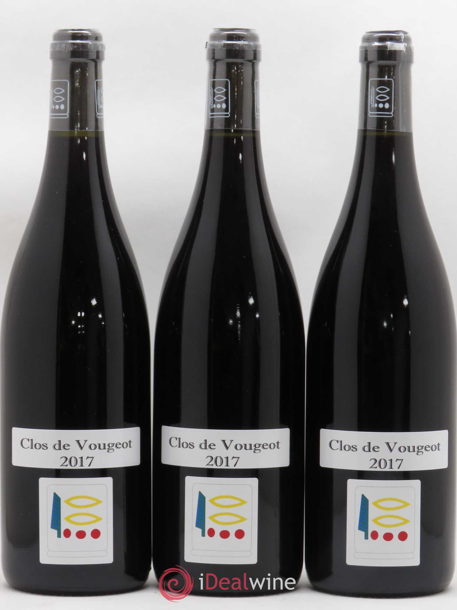 Clos de Vougeot Grand Cru Prieuré Roch 2017 - Lot de 3 bouteilles - 0