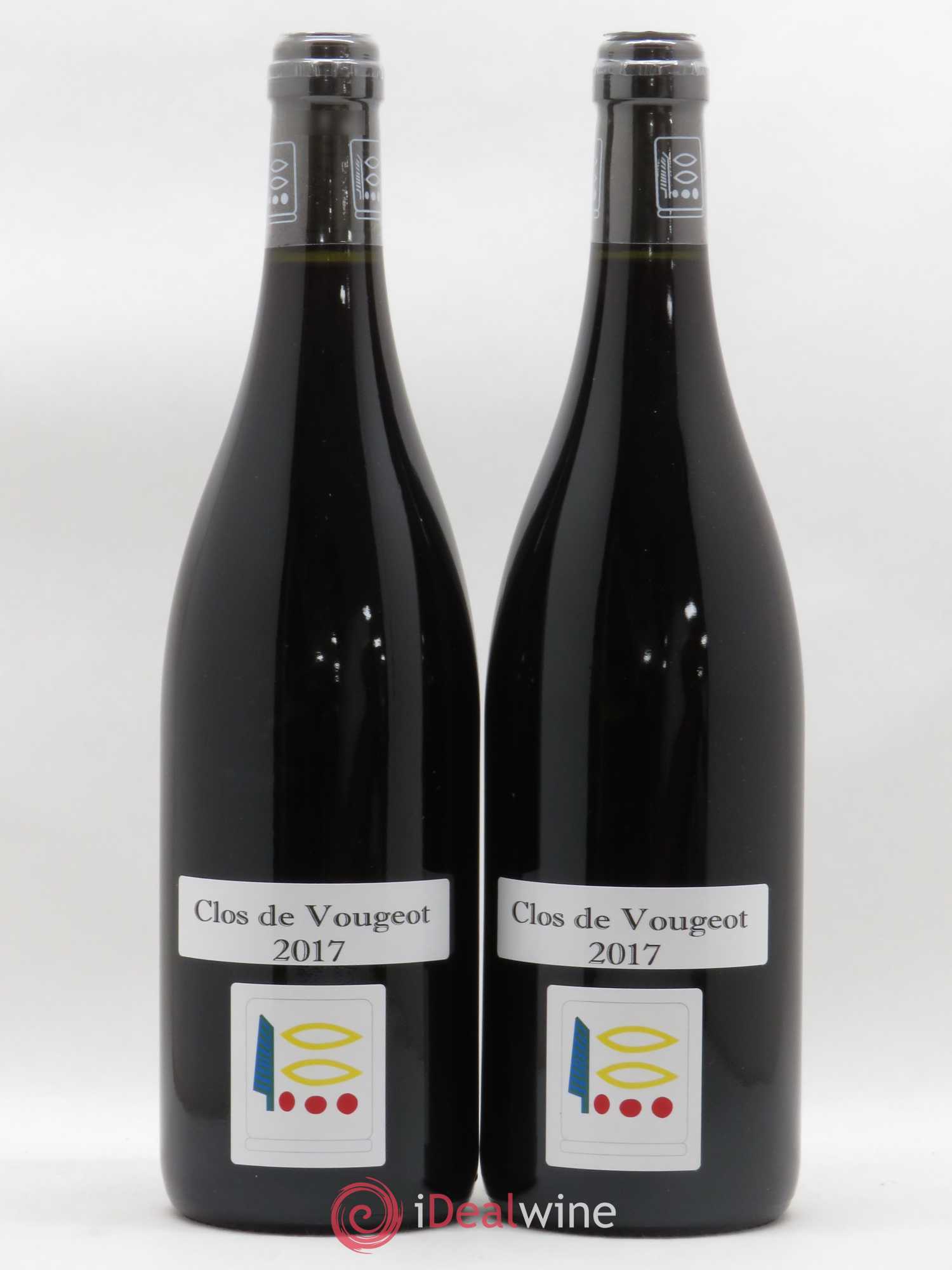Clos de Vougeot Grand Cru Prieuré Roch 2017 - Lot de 2 bouteilles - 0