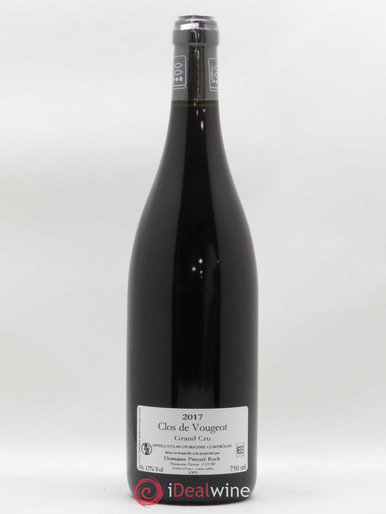 Clos de Vougeot Grand Cru Prieuré Roch 2017 - Lot de 1 bouteille - 1