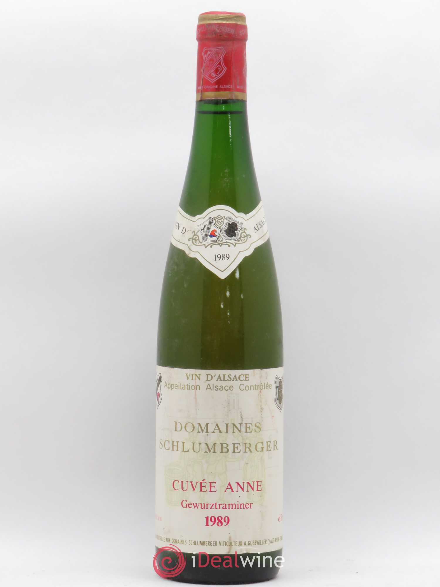 Gewurztraminer Cuvée Anne Schlumberger 1989 - Posten von 1 Flasche - 0