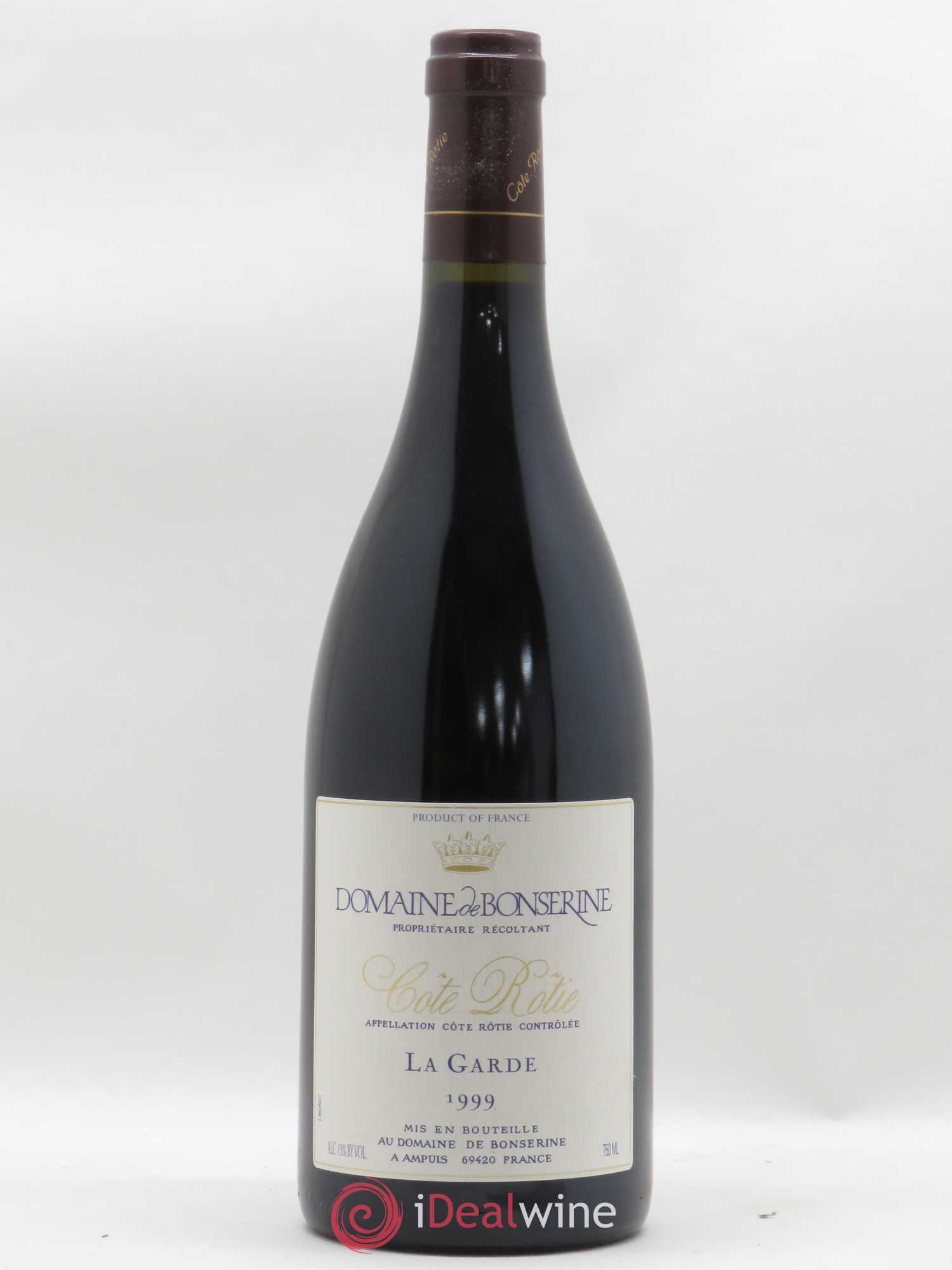 Côte-Rôtie La Garde Bonserine (Domaine de) 1999 - Lot de 1 bouteille - 0