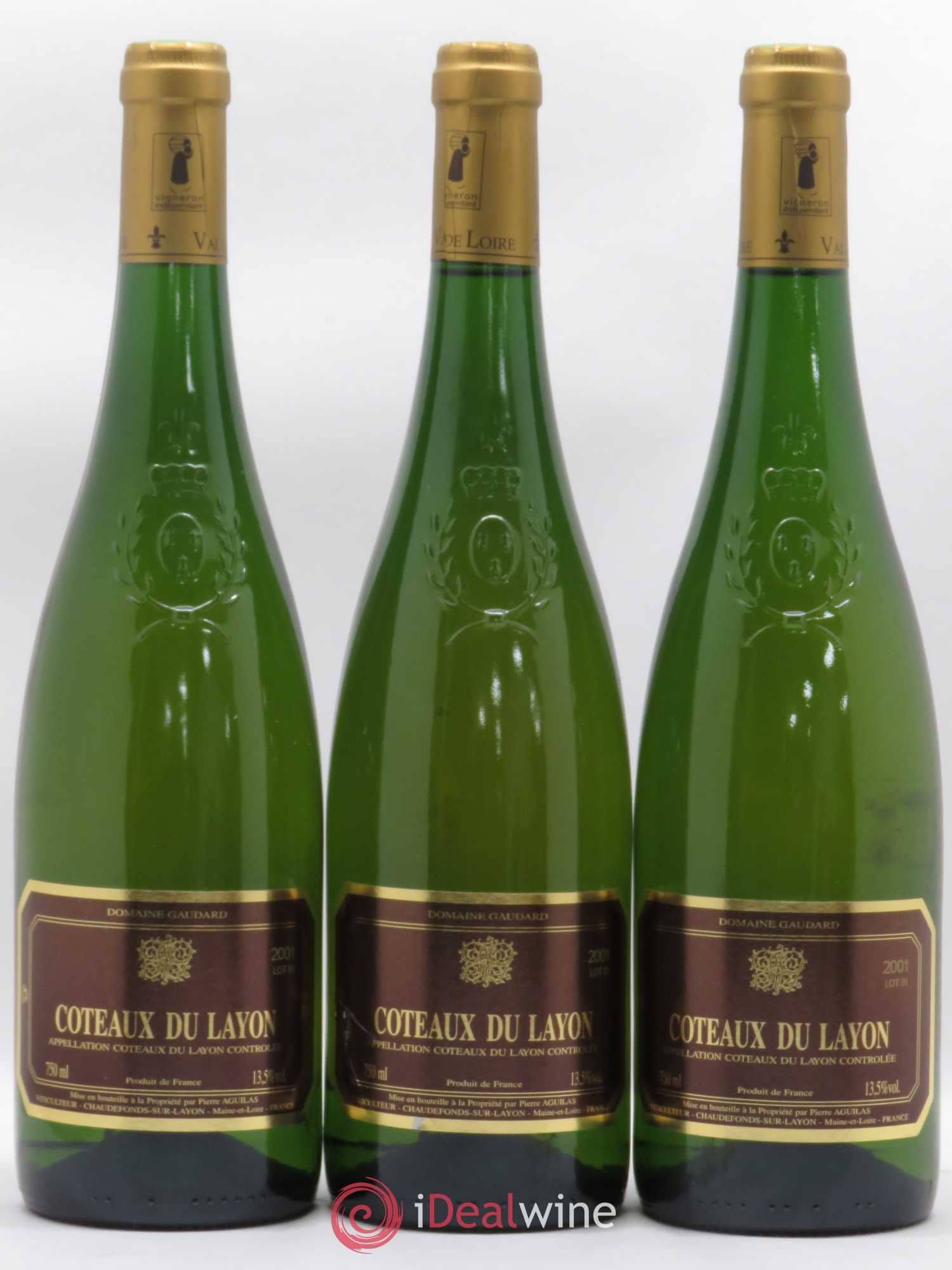 Coteaux du Layon Domaine Gaudard 2001 - Lotto di 6 bottiglie - 1