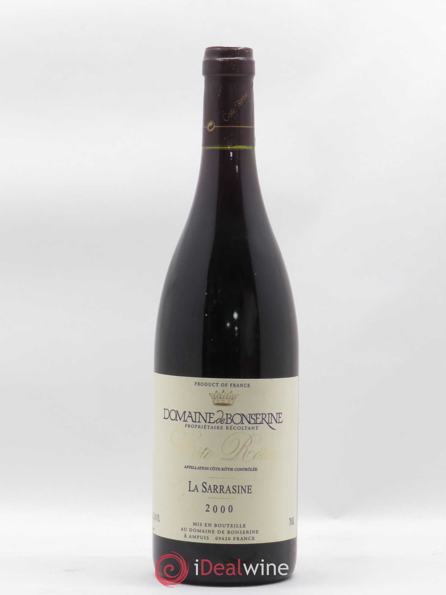 Côte-Rôtie La Sarrasine Bonserine (Domaine de) 2000 - Lot de 1 bouteille - 0