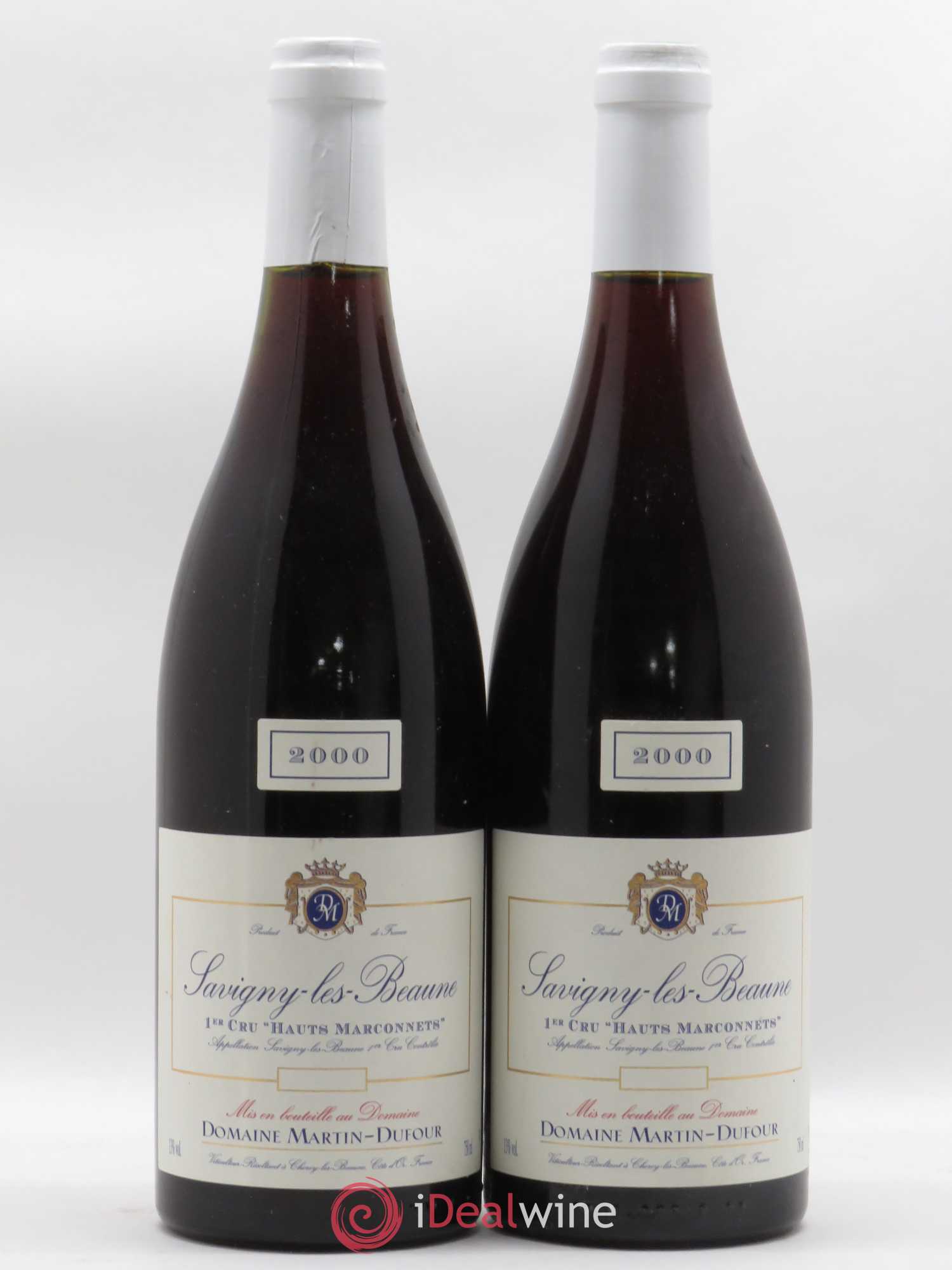 Savigny-lès-Beaune 1er Cru Hauts Marconnets Martin Dufour 2000 - Lot de 2 bouteilles - 0