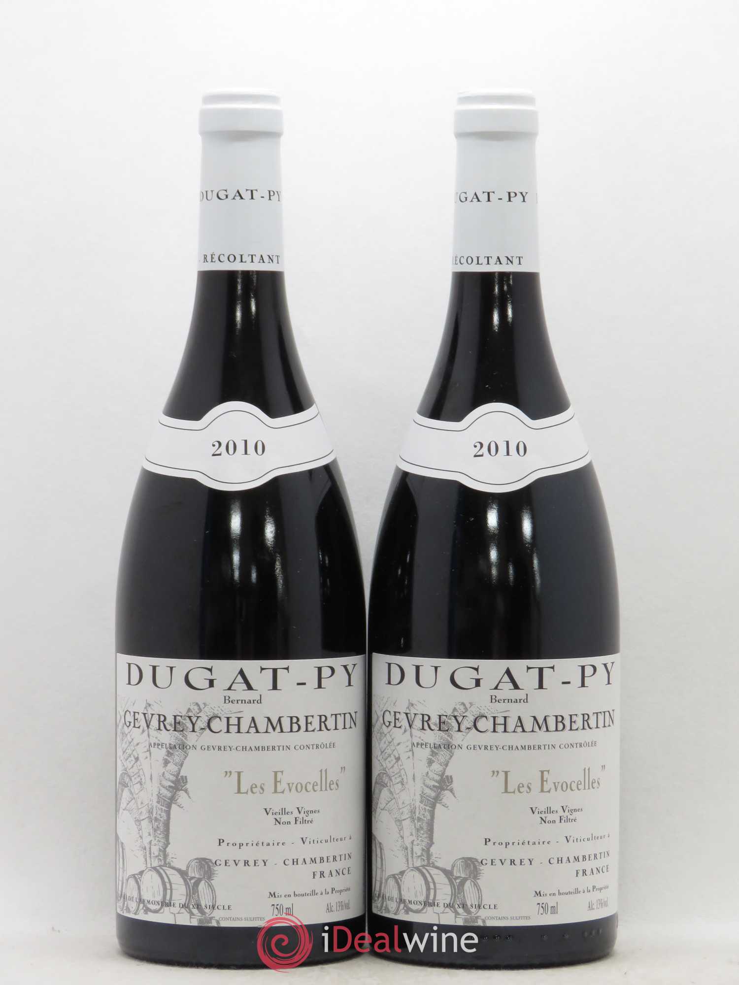 Gevrey-Chambertin Les Evocelles Vieilles Vignes Dugat-Py Vieilles Vignes 2010 - Lot de 2 bouteilles - 0