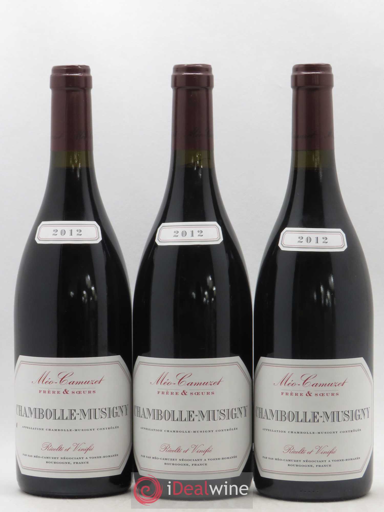 Chambolle-Musigny Méo-Camuzet (Frère & Soeurs) 2012 - Lot de 3 bouteilles - 0