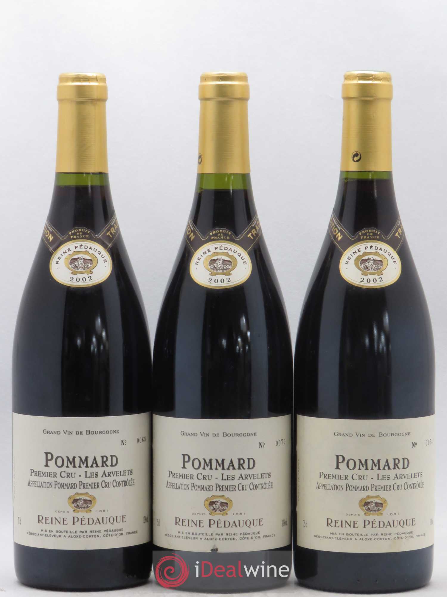 Pommard 1er Cru Les Arvelets Reine Pédauque 2002 - Posten von 3 Flaschen - 0