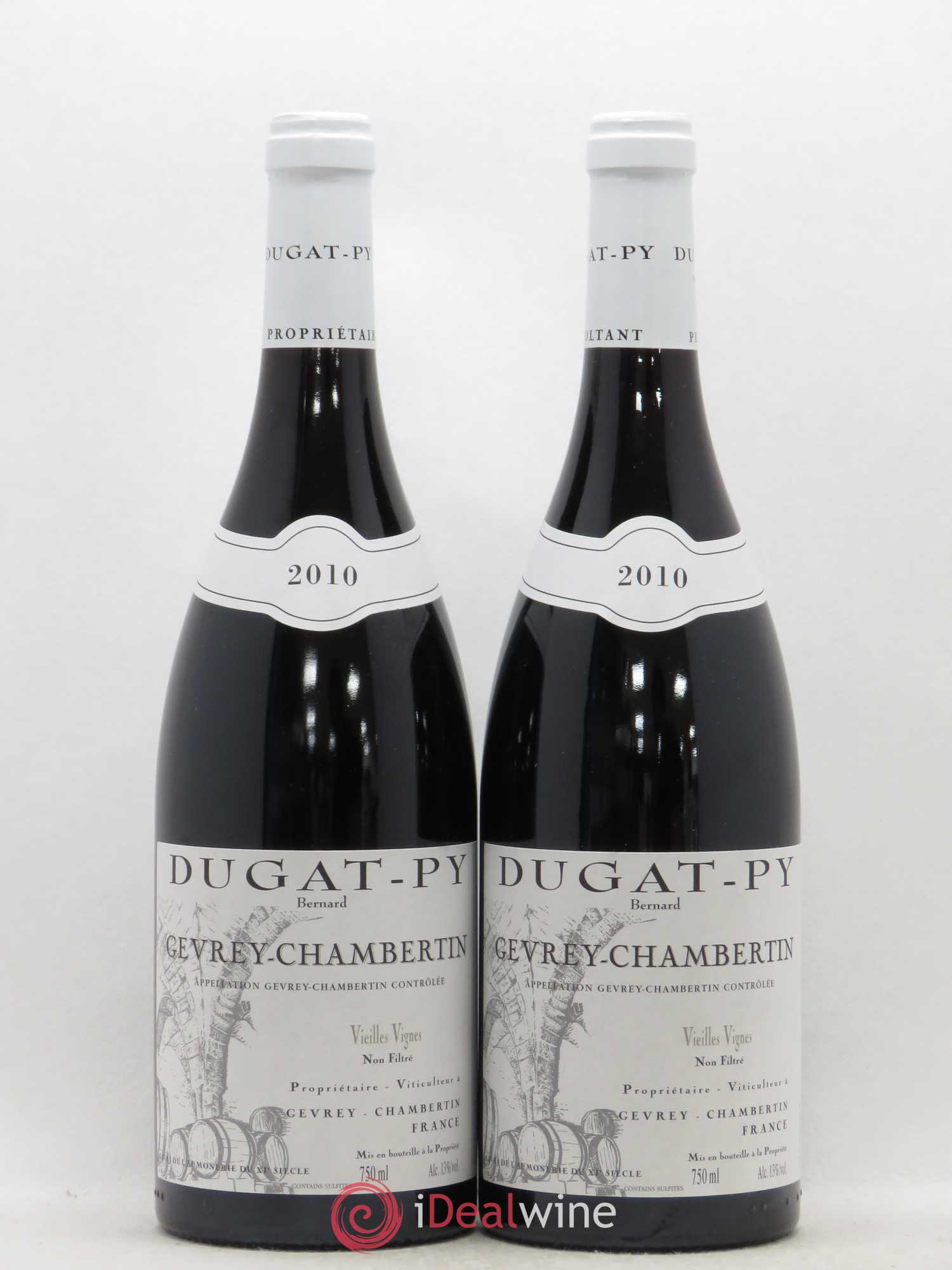 Gevrey-Chambertin Vieilles Vignes Dugat-Py 2010 - Lot de 2 bouteilles - 0
