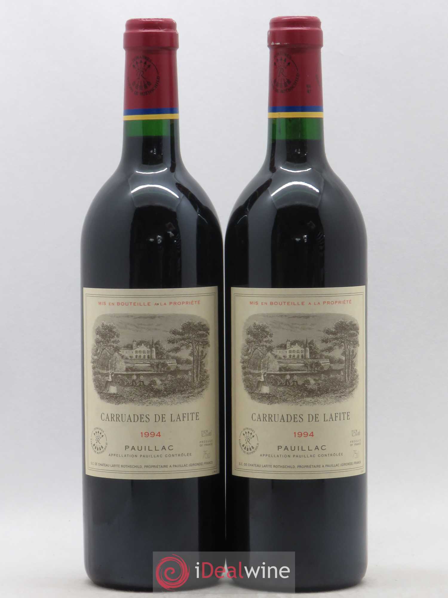 Carruades de Lafite Rothschild Second Vin 1994 - Lot de 2 bouteilles - 0