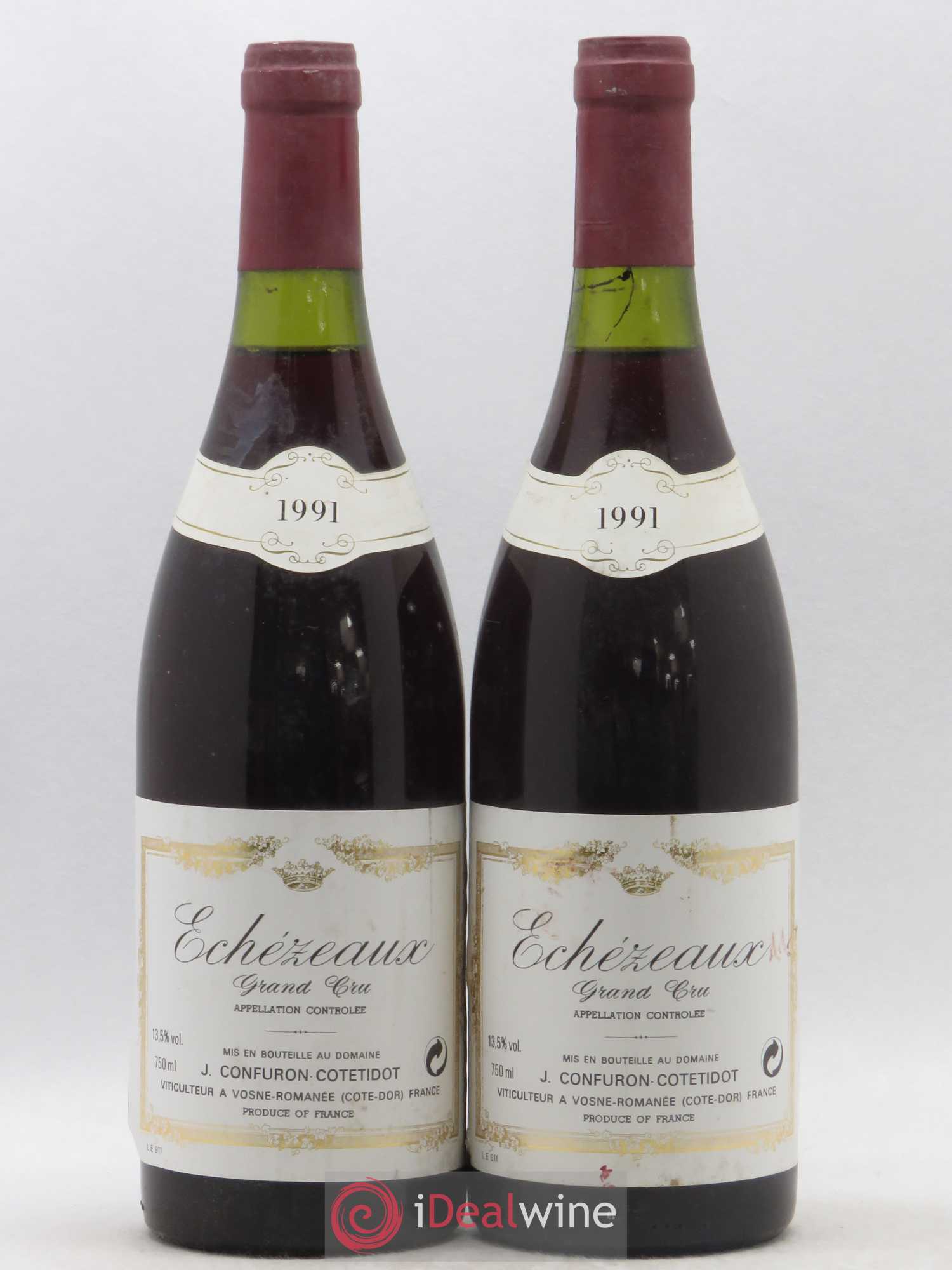 Echezeaux Grand Cru Confuron-Cotetidot 1991 - Lot de 2 bouteilles - 0