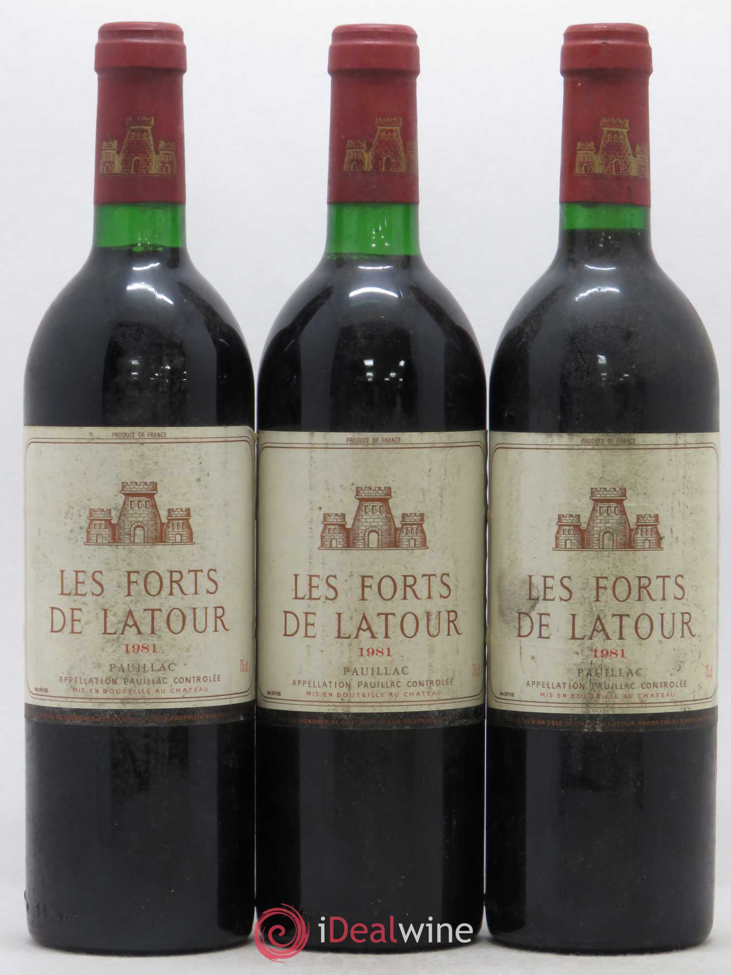 Les Forts de Latour Second Vin 1981 - Lot de 3 bouteilles - 0