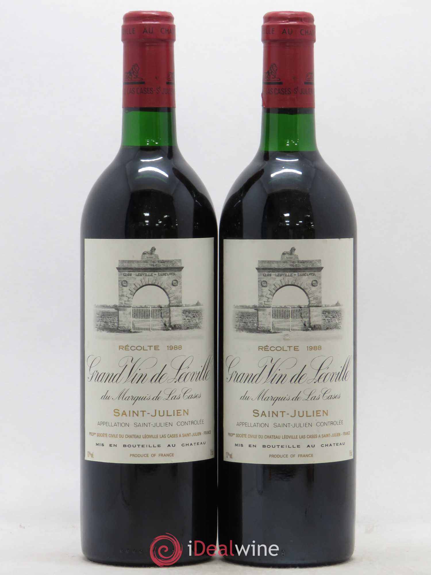 Château Léoville Las Cases 2ème Grand Cru Classé 1988 - Lot de 2 bouteilles - 0