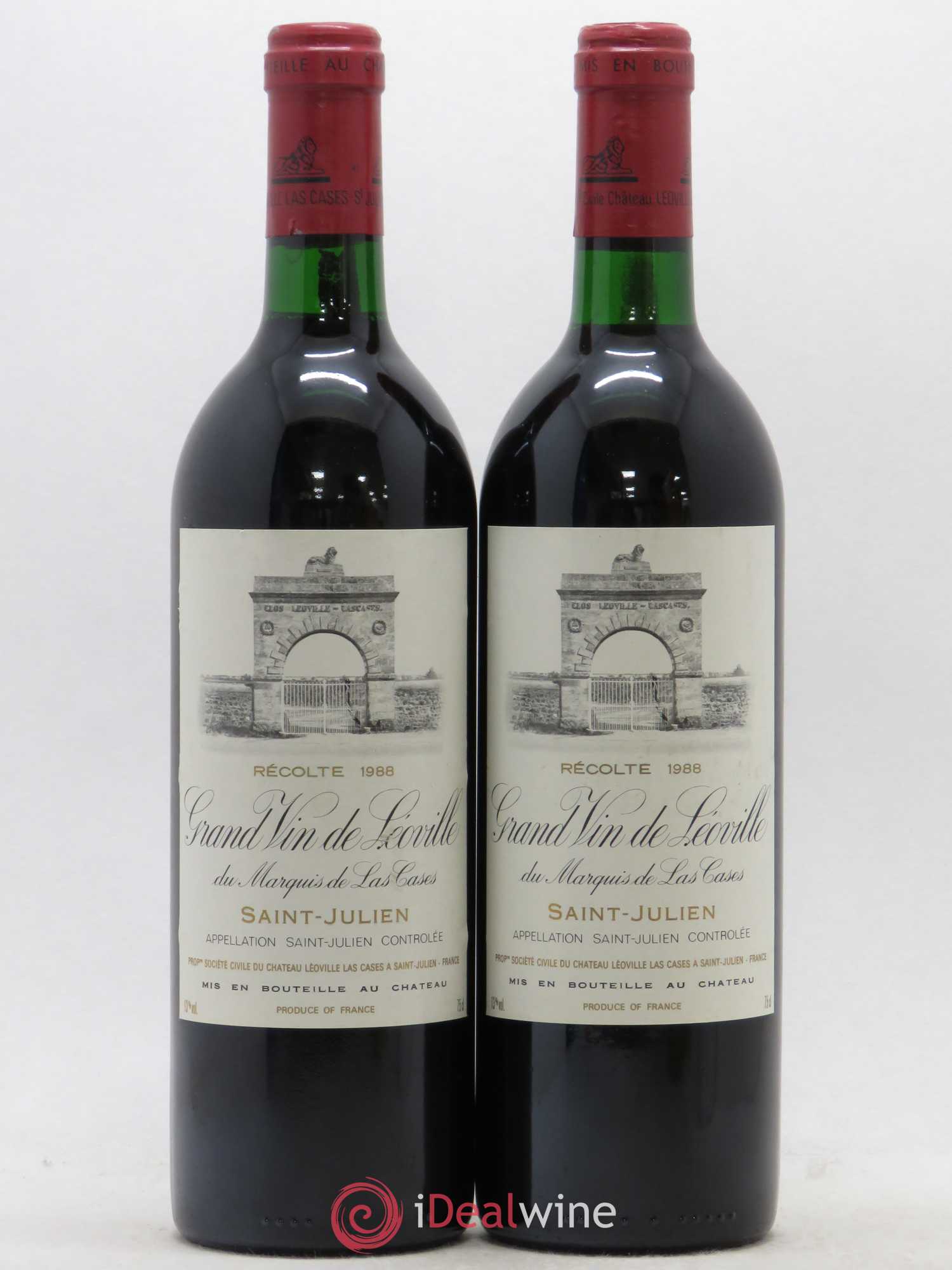 Château Léoville Las Cases 2ème Grand Cru Classé 1988 - Lot de 2 bouteilles - 0