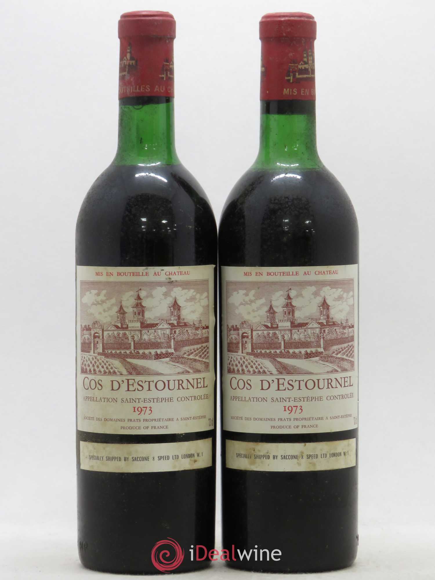 Cos d'Estournel 2ème Grand Cru Classé 1973 - Lot de 2 bouteilles - 0