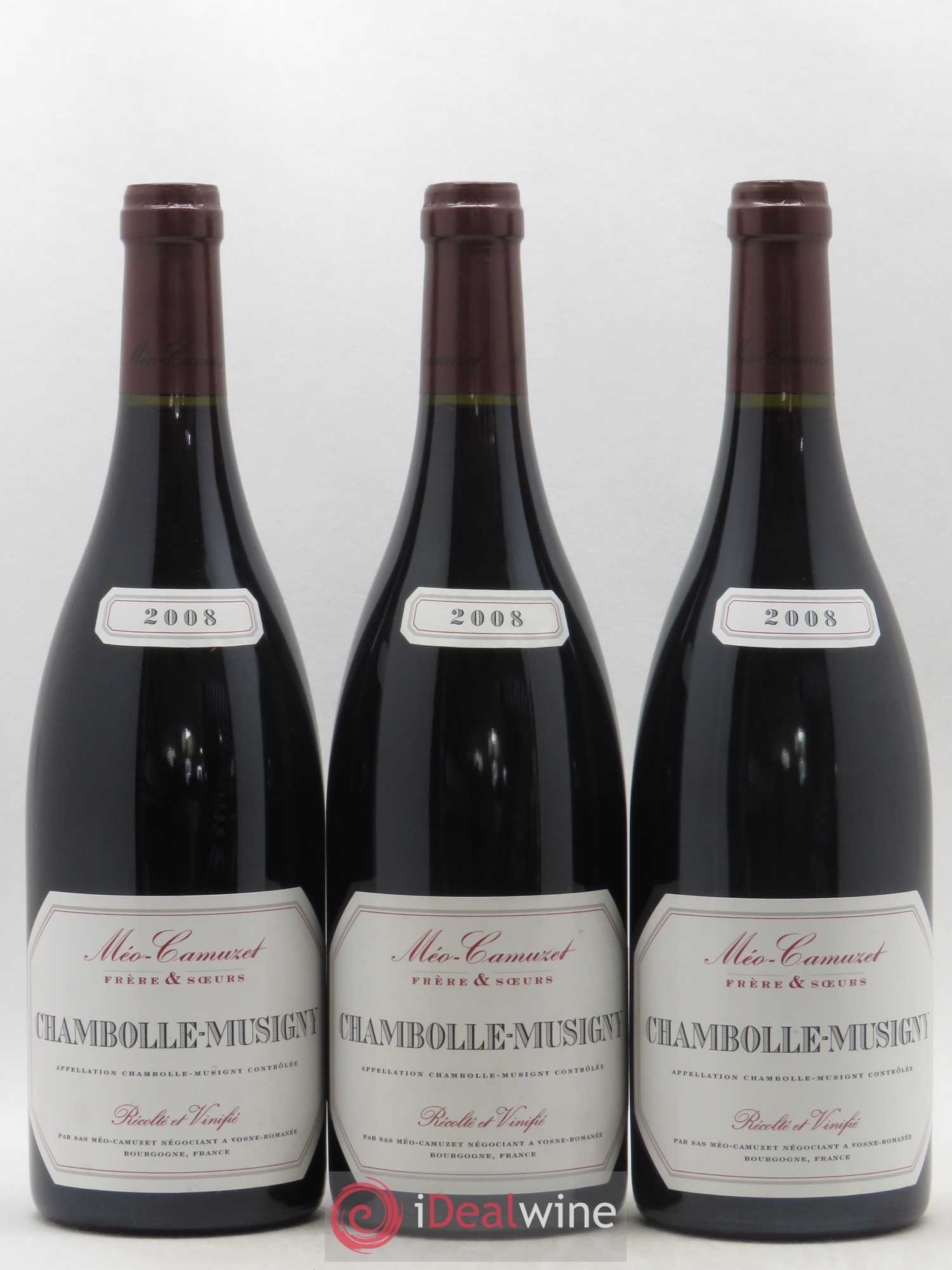 Chambolle-Musigny Méo-Camuzet (Frère & Soeurs) 2008 - Lot de 3 bouteilles - 0
