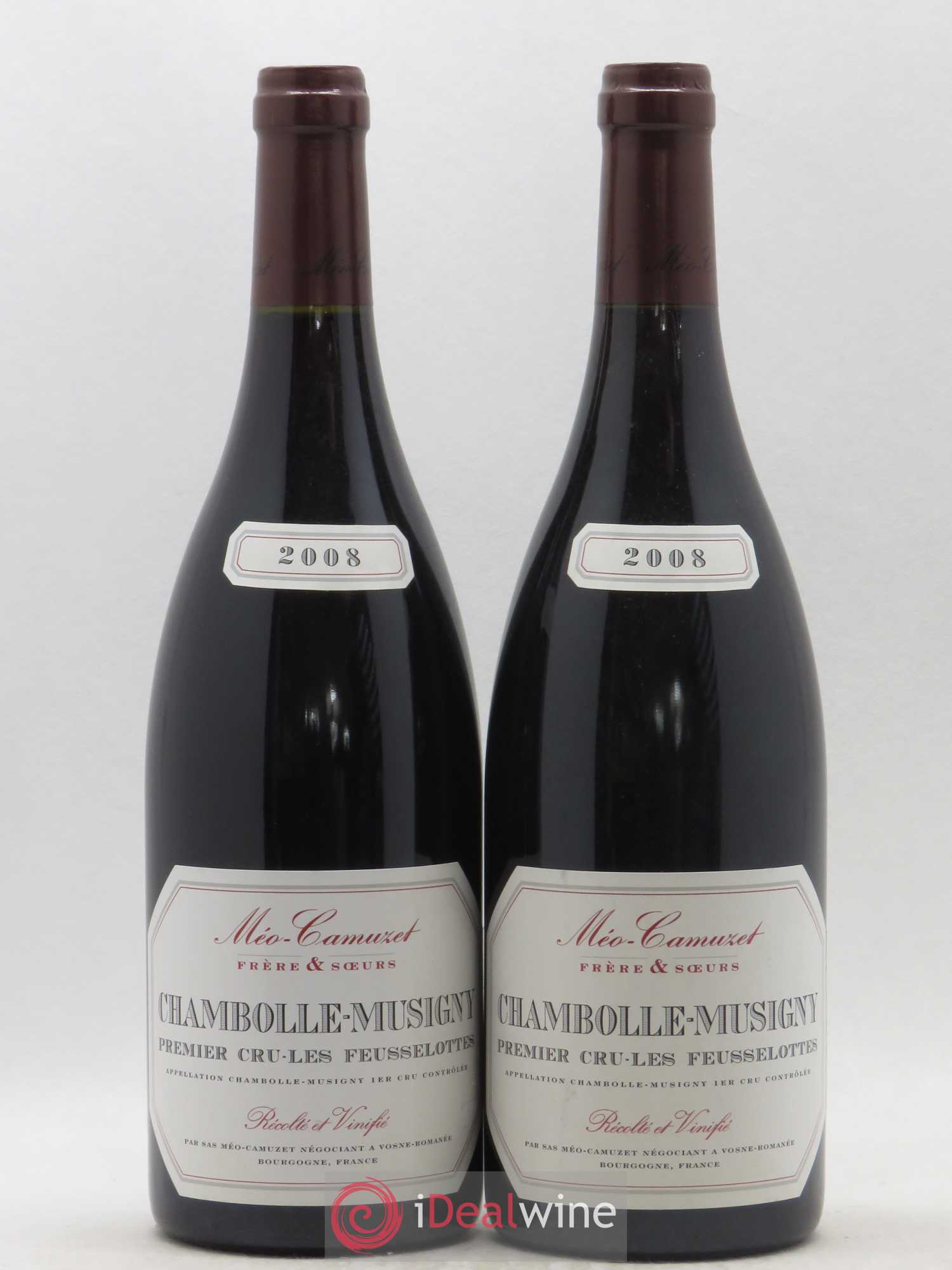 Chambolle-Musigny 1er Cru Les Feusselottes Méo-Camuzet (Frère & Soeurs) 2008 - Lot de 2 bouteilles - 0
