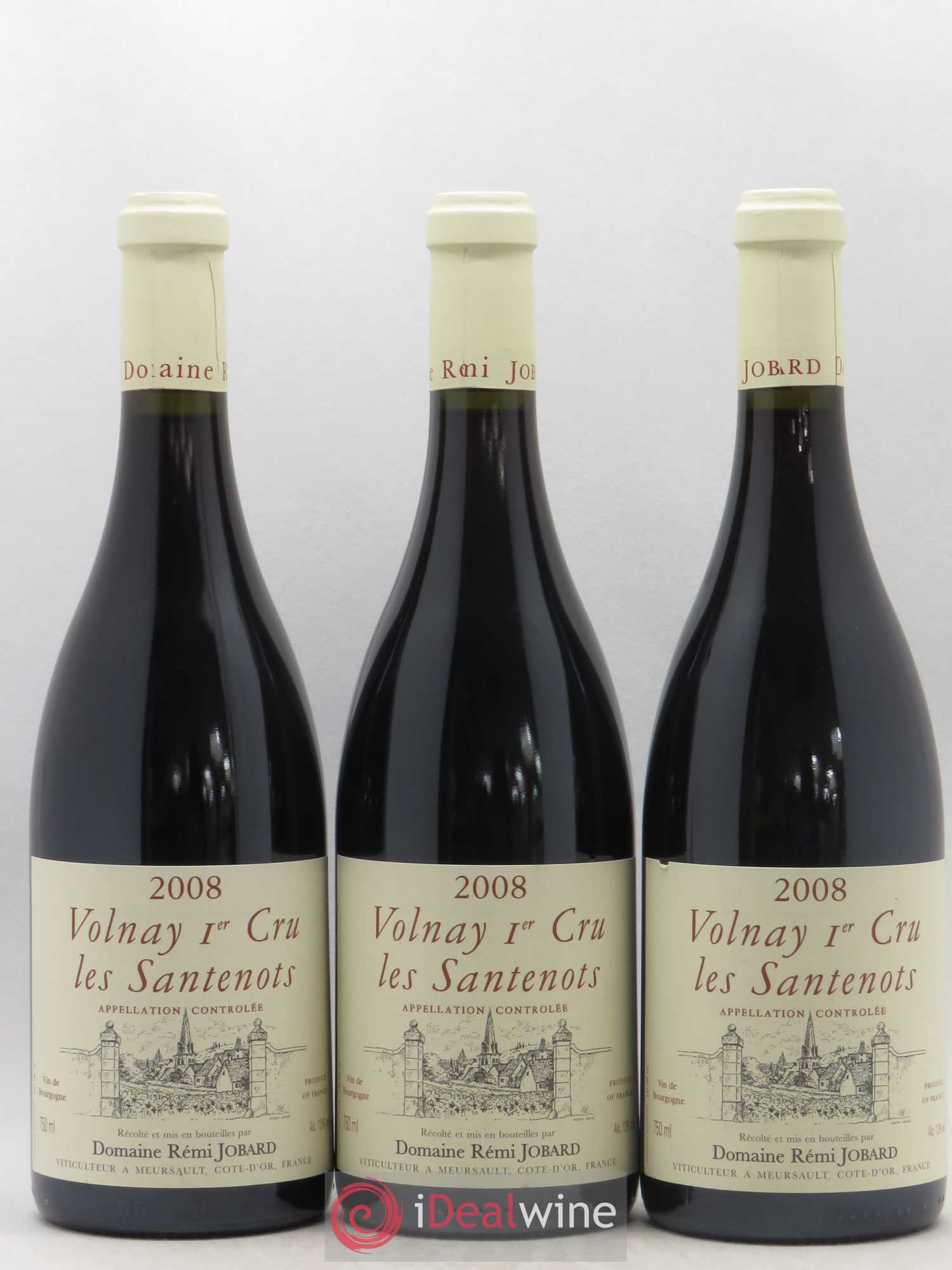 Volnay 1er Cru Les Santenots Rémi Jobard (Domaine) 2008 - Lot de 3 bouteilles - 0