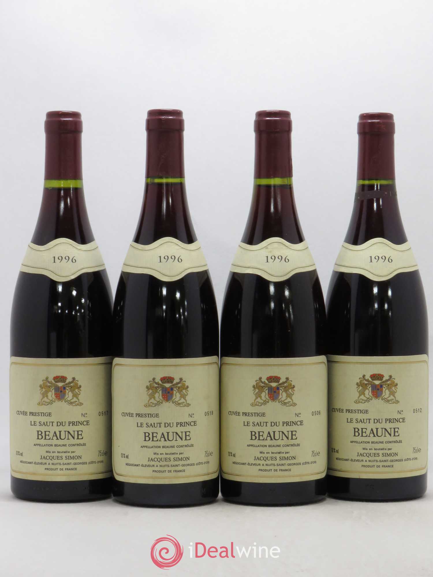 Beaune Le Saut du Prince Jacques Simon 1996 - Posten von 4 Flaschen - 0