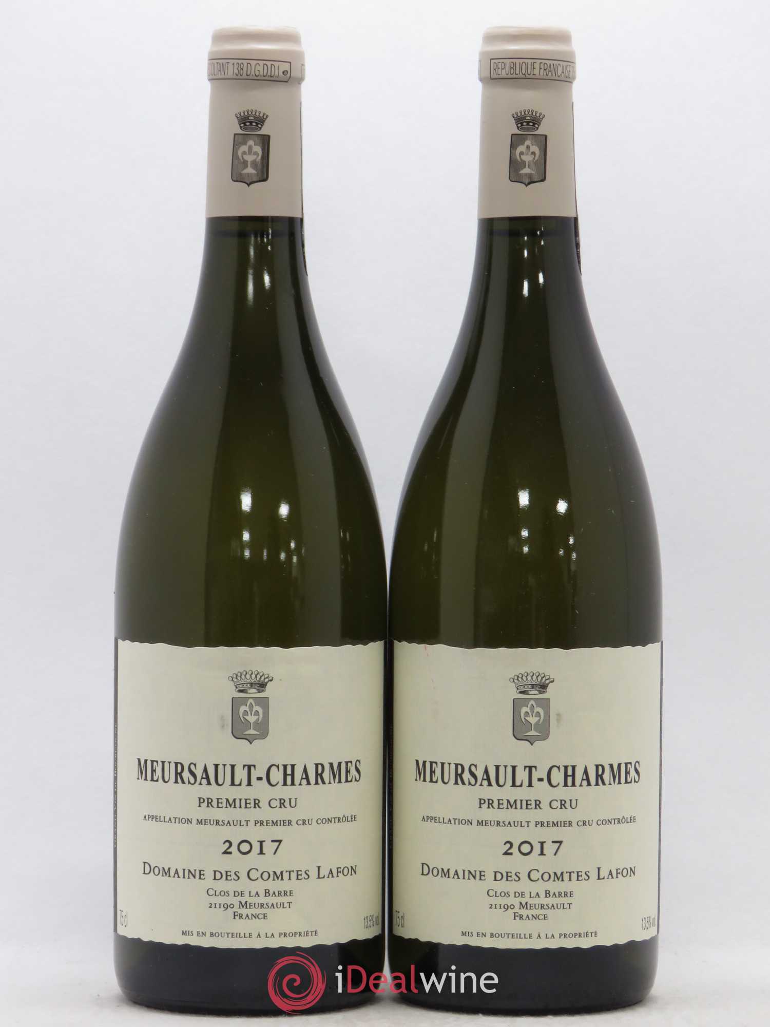 Meursault 1er Cru Charmes Comtes Lafon (Domaine des) 2017 - Lot de 2 bouteilles - 0