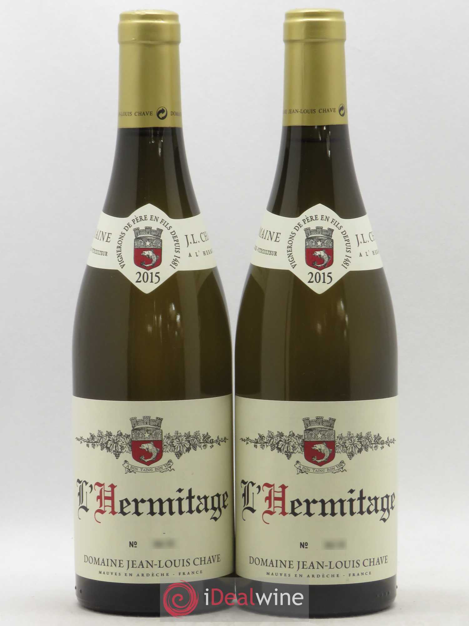 Hermitage Jean-Louis Chave 2015 - Lot de 2 bouteilles - 0